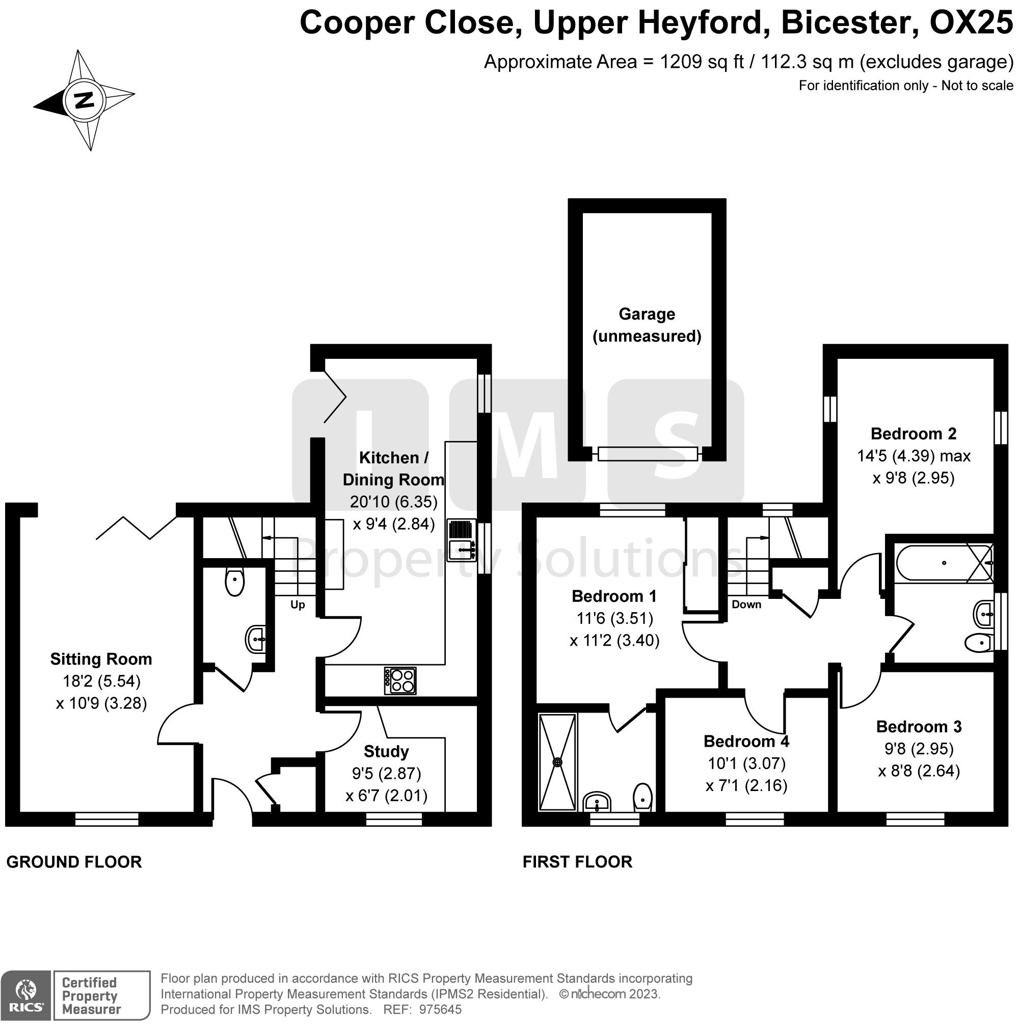 10 Cooper Close, Bicester floorplan
