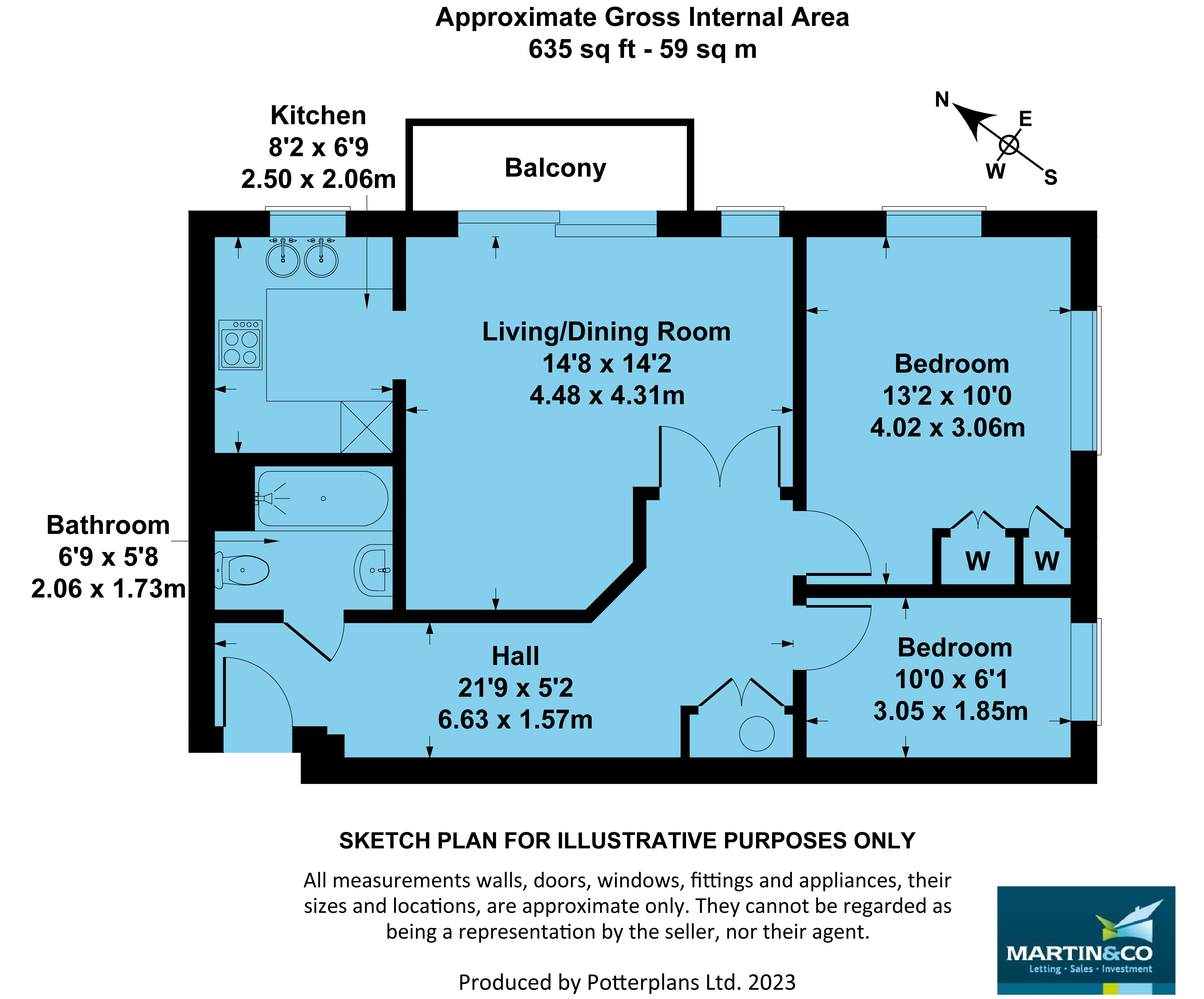 Flat 8 Sovereign House, Brookbank Close, Cheltenham floorplan