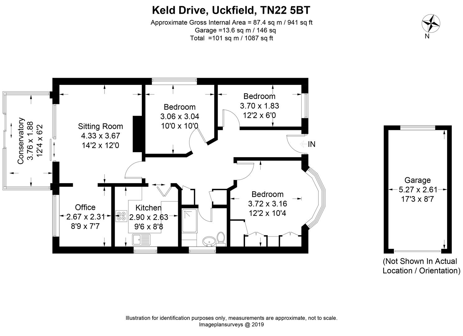 3 Bedrooms Detached bungalow for sale in Keld Drive, Uckfield TN22