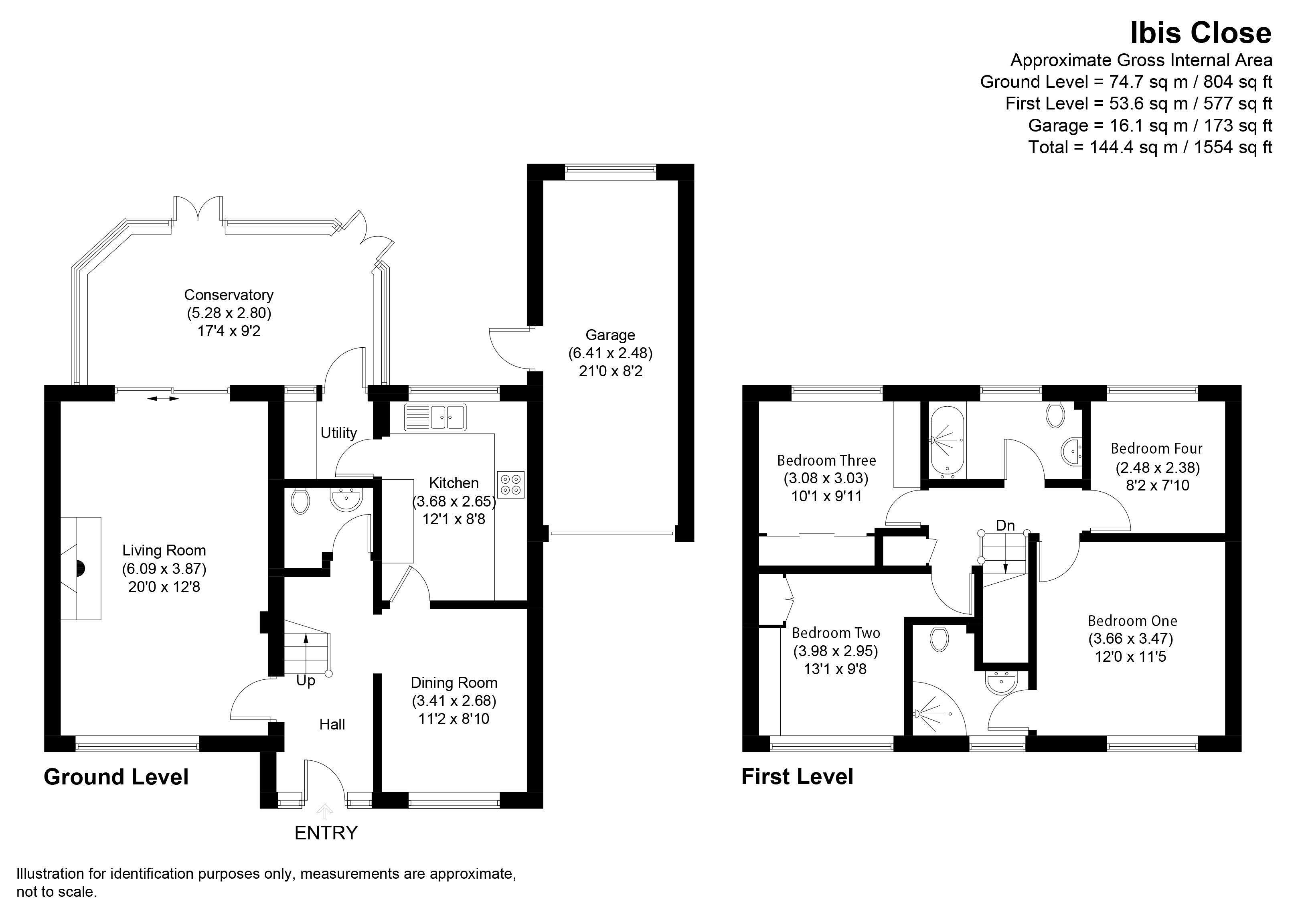 7, Ibis Close, Kidderminster floorplan