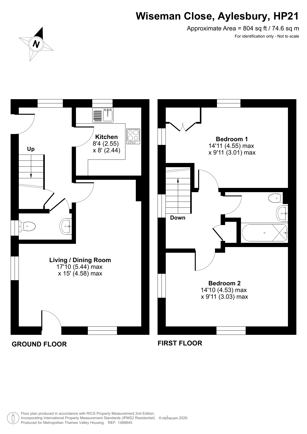 Wiseman Close, Aylesbury floorplan