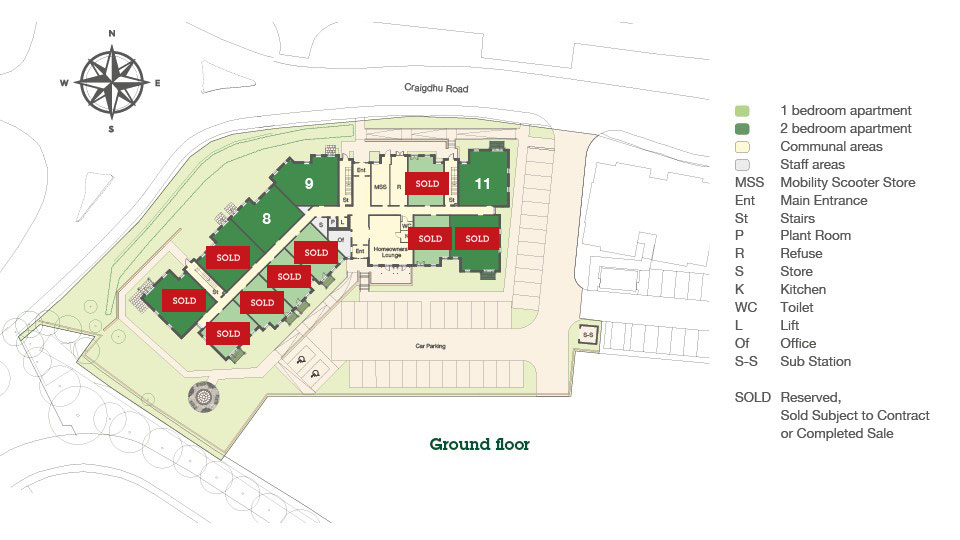 New home, 2 bed property for sale in Craigdhu Road, Milngavie, Glasgow