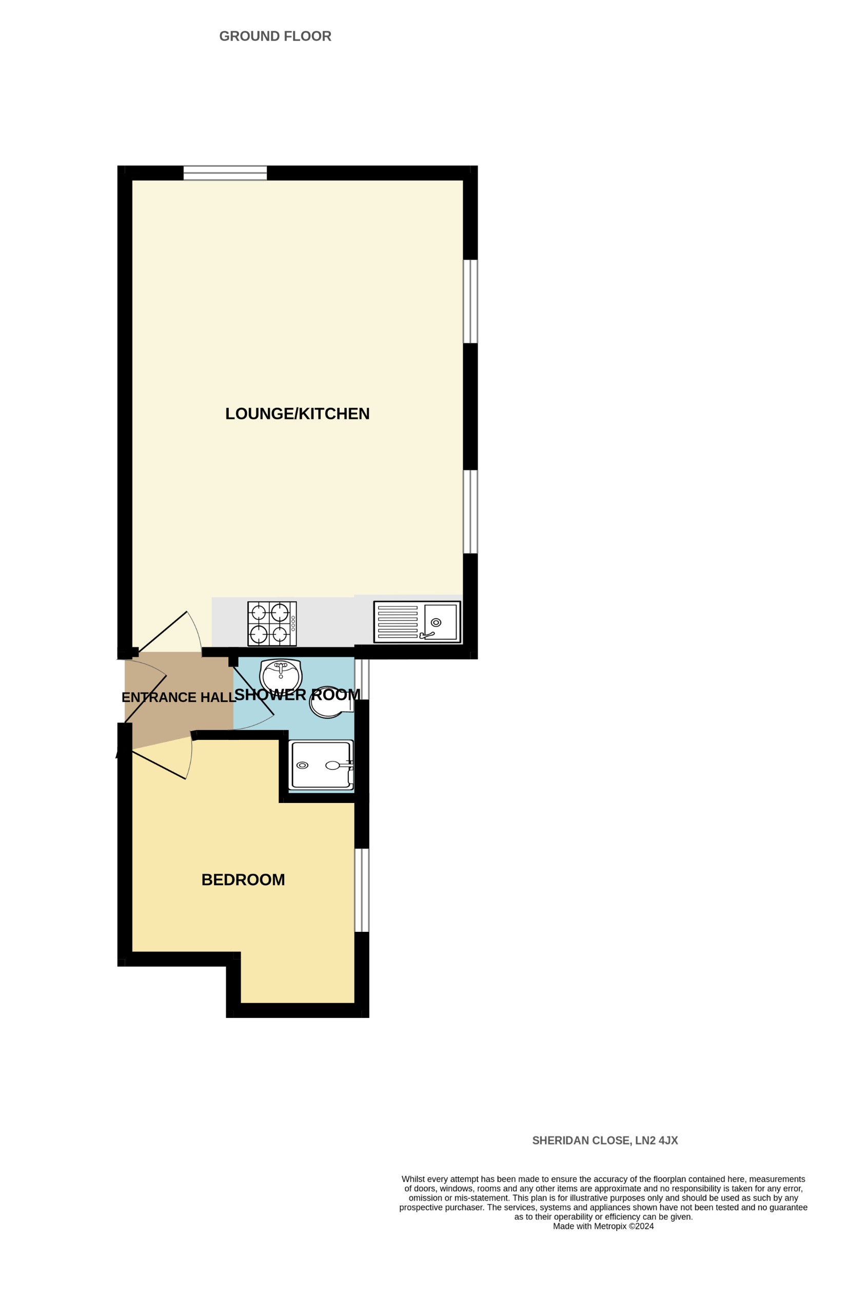 Flat 3, 13-14, Sheridan Close, Lincoln floorplan