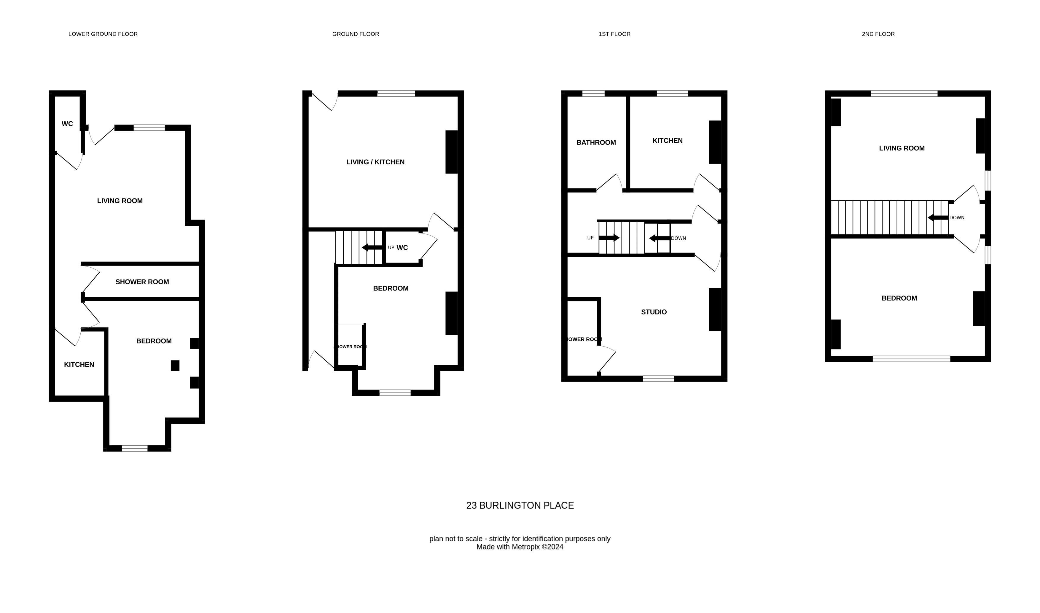 Flats 1-4, 23, Burlington Place, West Yorkshire floorplan
