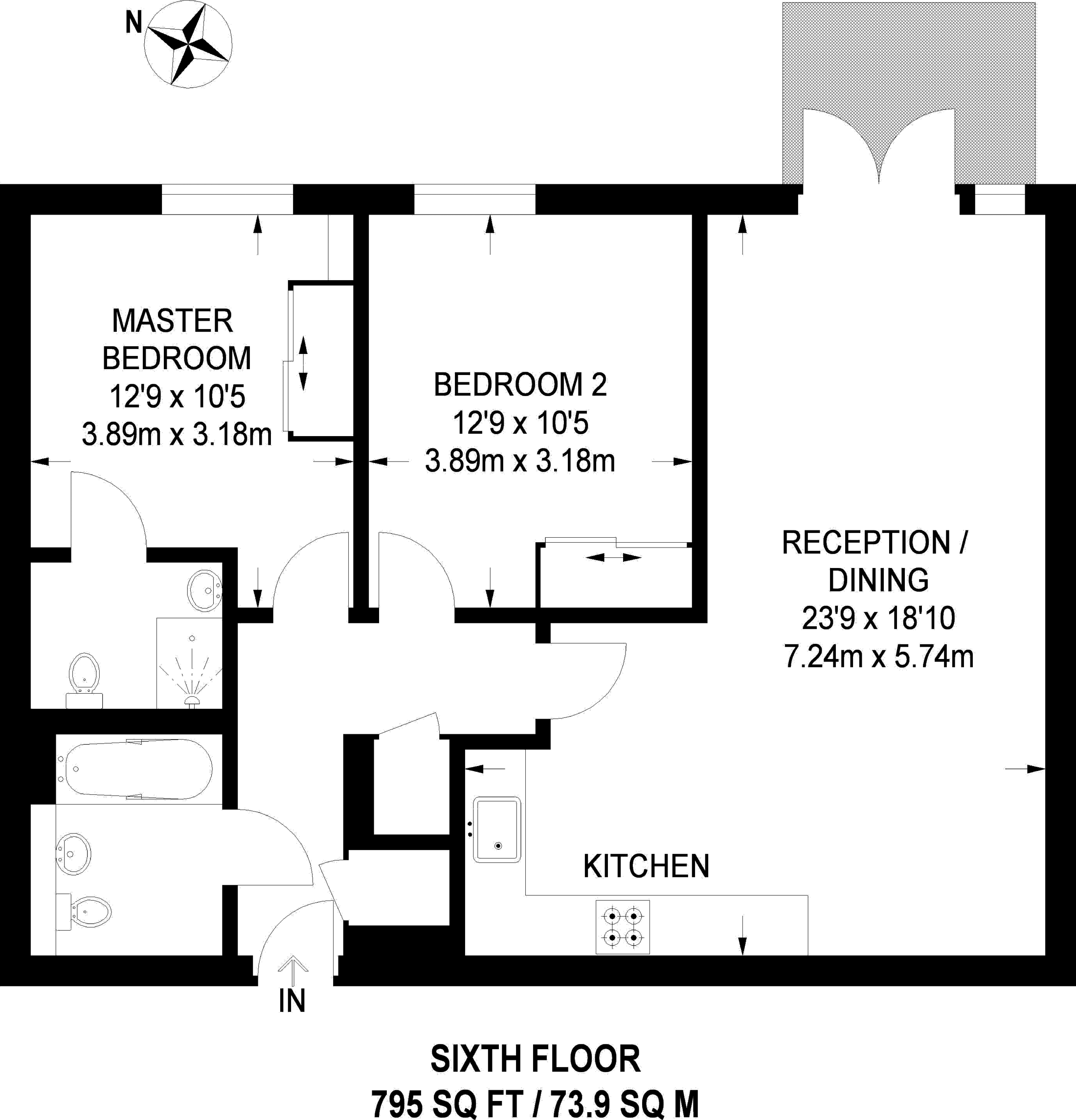 Northolt Road, South Harrow, Harrow HA2, 2 bedroom flat to rent
