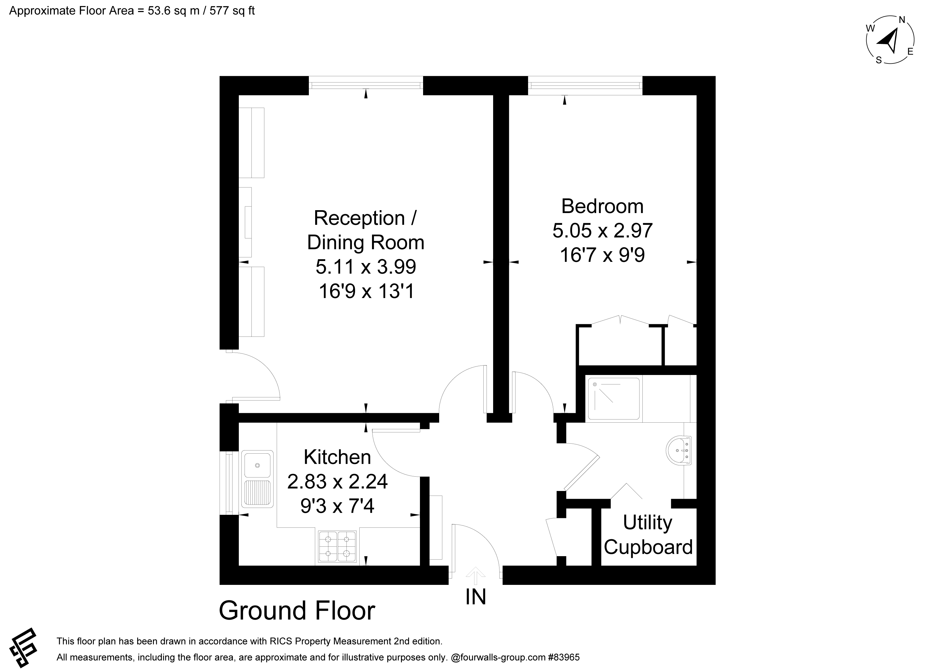 2, Lindley Court, Glamorgan Road , Hampton Wick floorplan