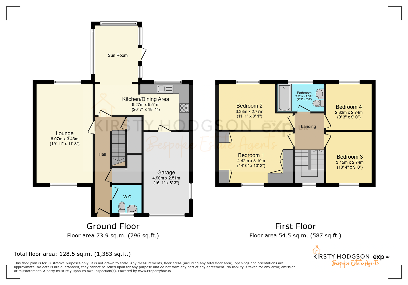 1, Hill Rise, Crawcrook floorplan
