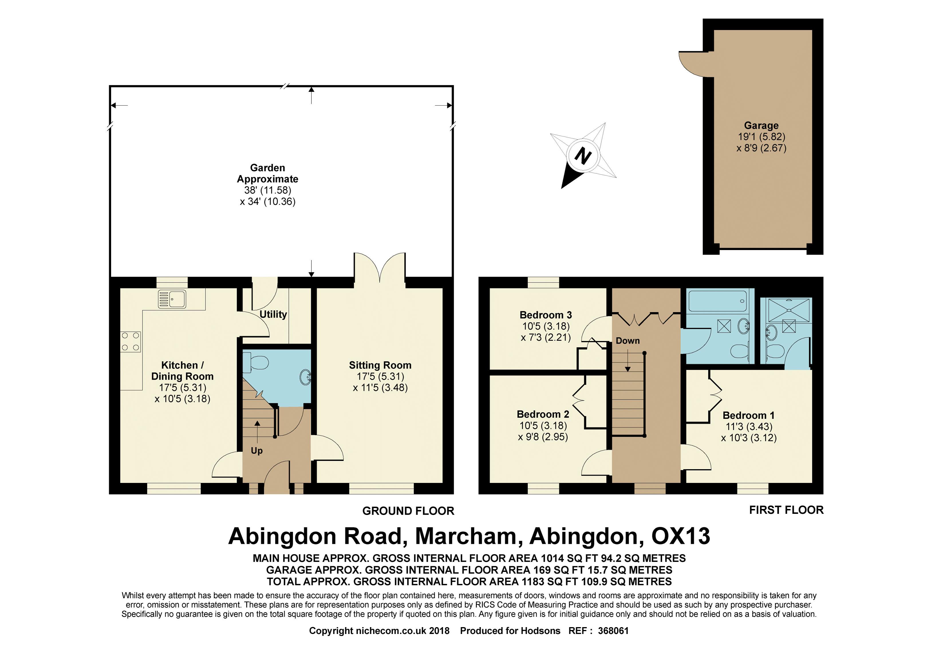 3 Bedrooms Detached house for sale in Abingdon Road, Marcham, Abingdon OX13