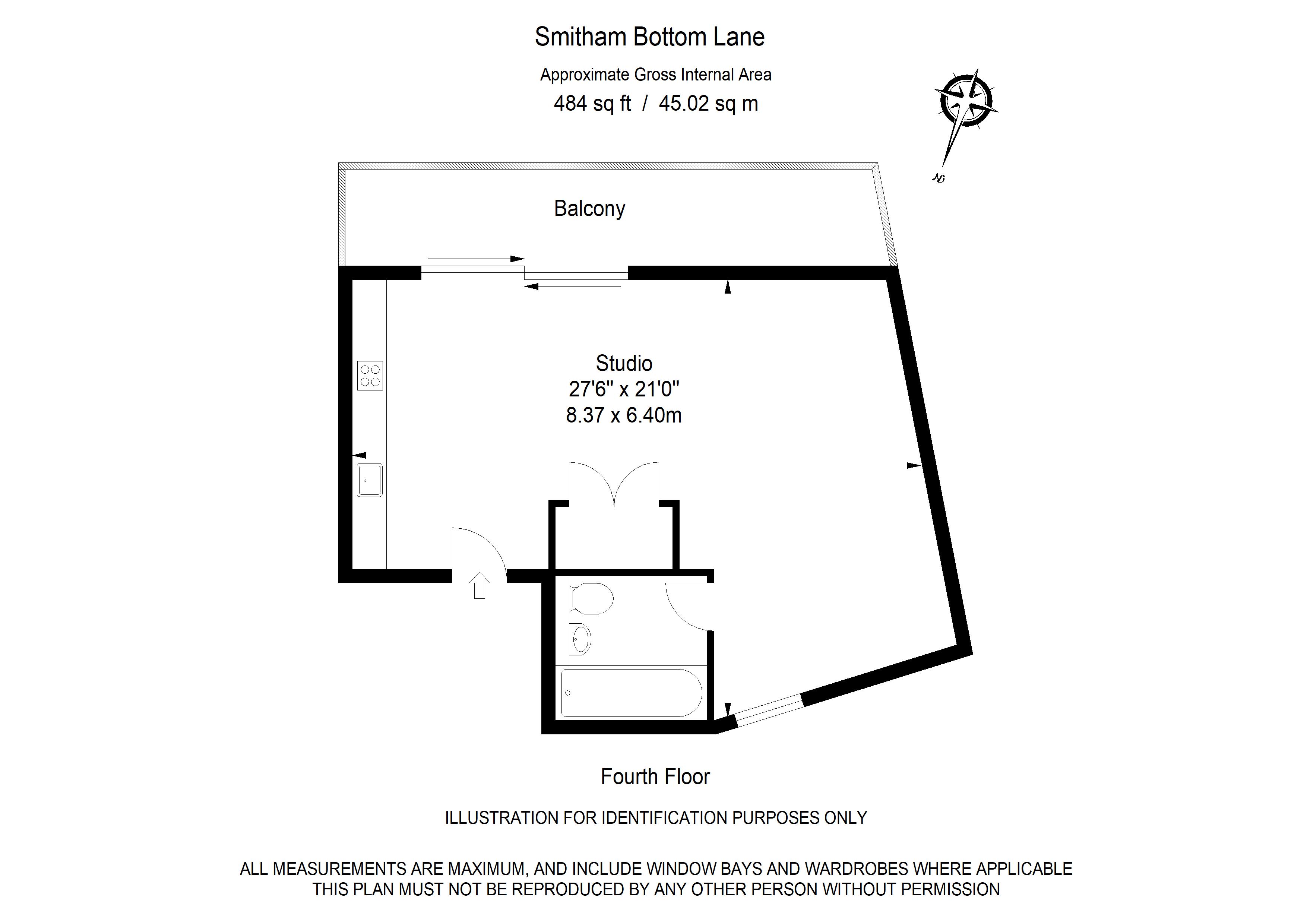 Flat 15, 1 Smitham Bottom Lane, Purley floorplan