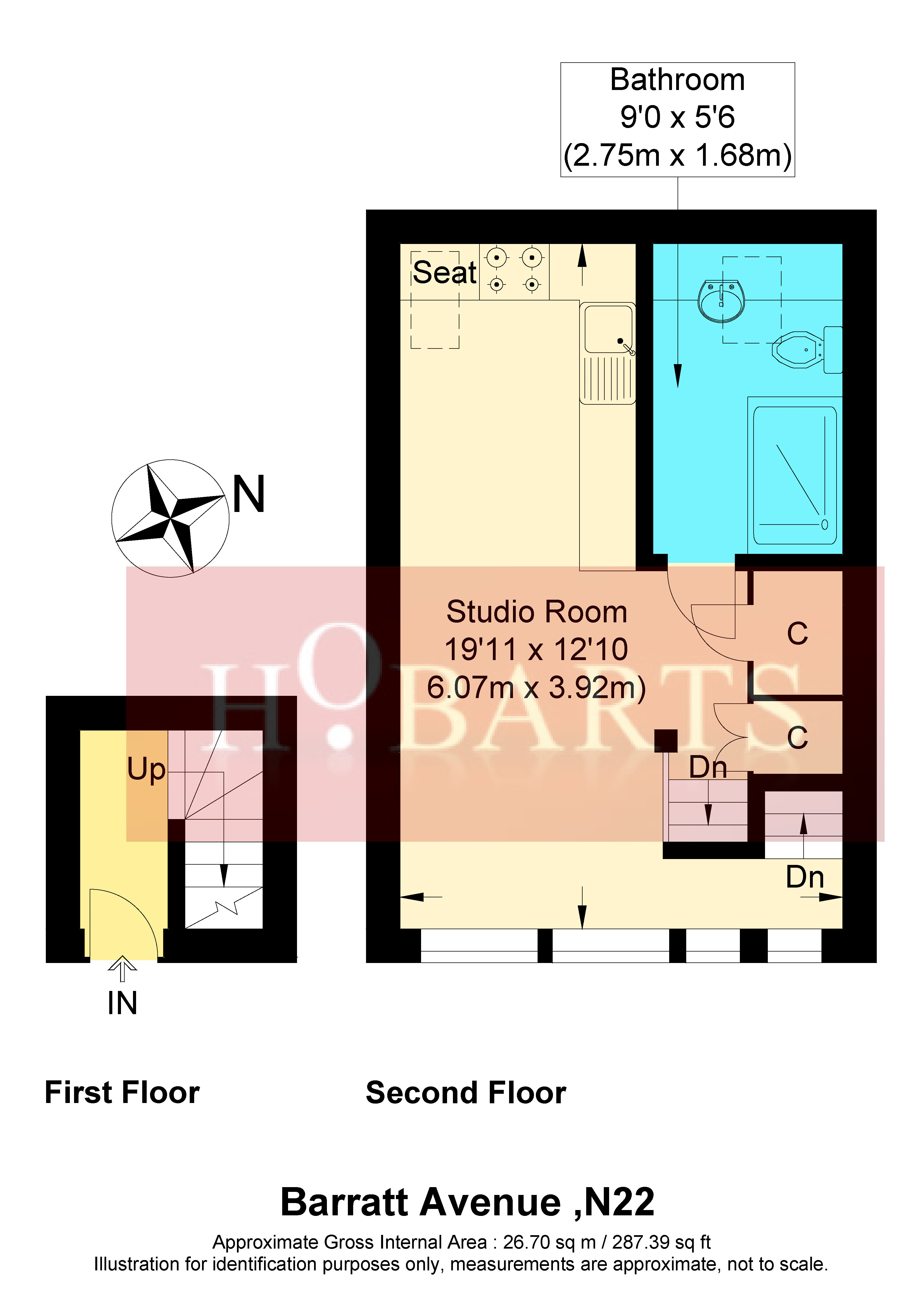 4c, Barratt Avenue, Alexandra Park, London floorplan