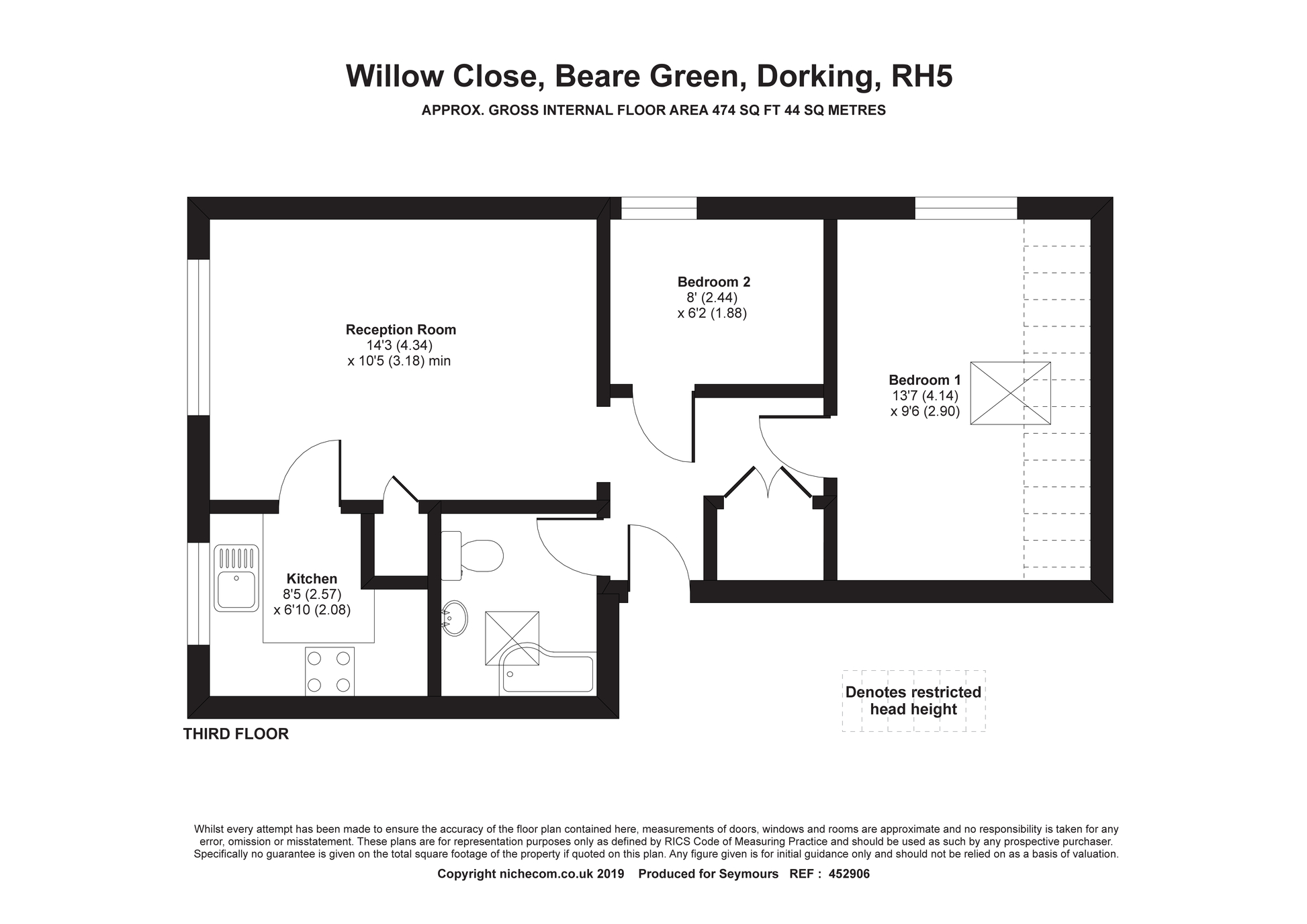 2 Bedrooms Flat for sale in Willow Close, Beare Green, Dorking RH5