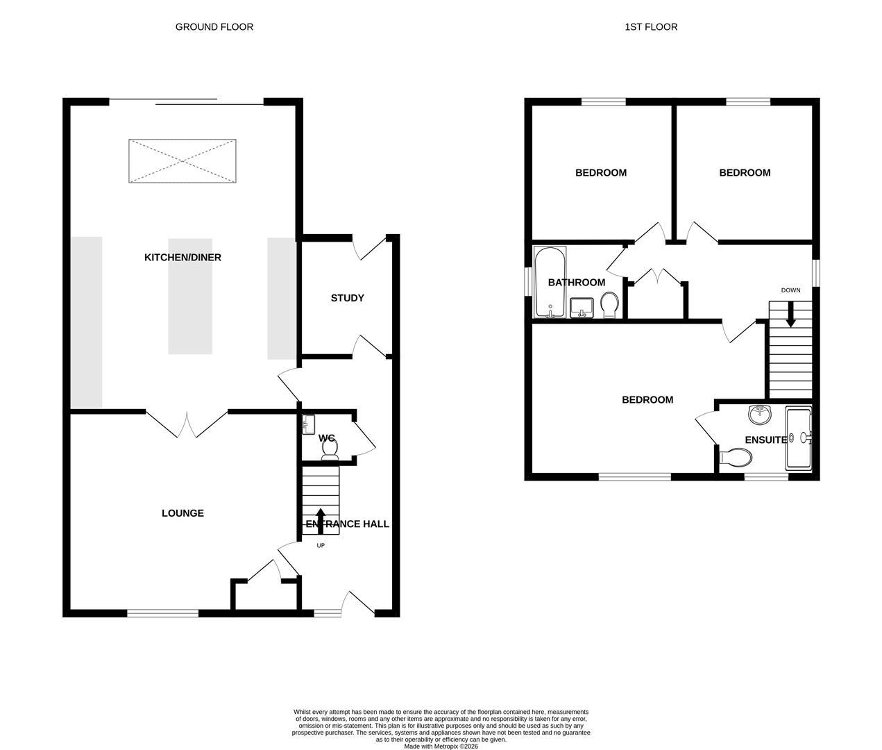 73, Meadow Way, Norwich floorplan