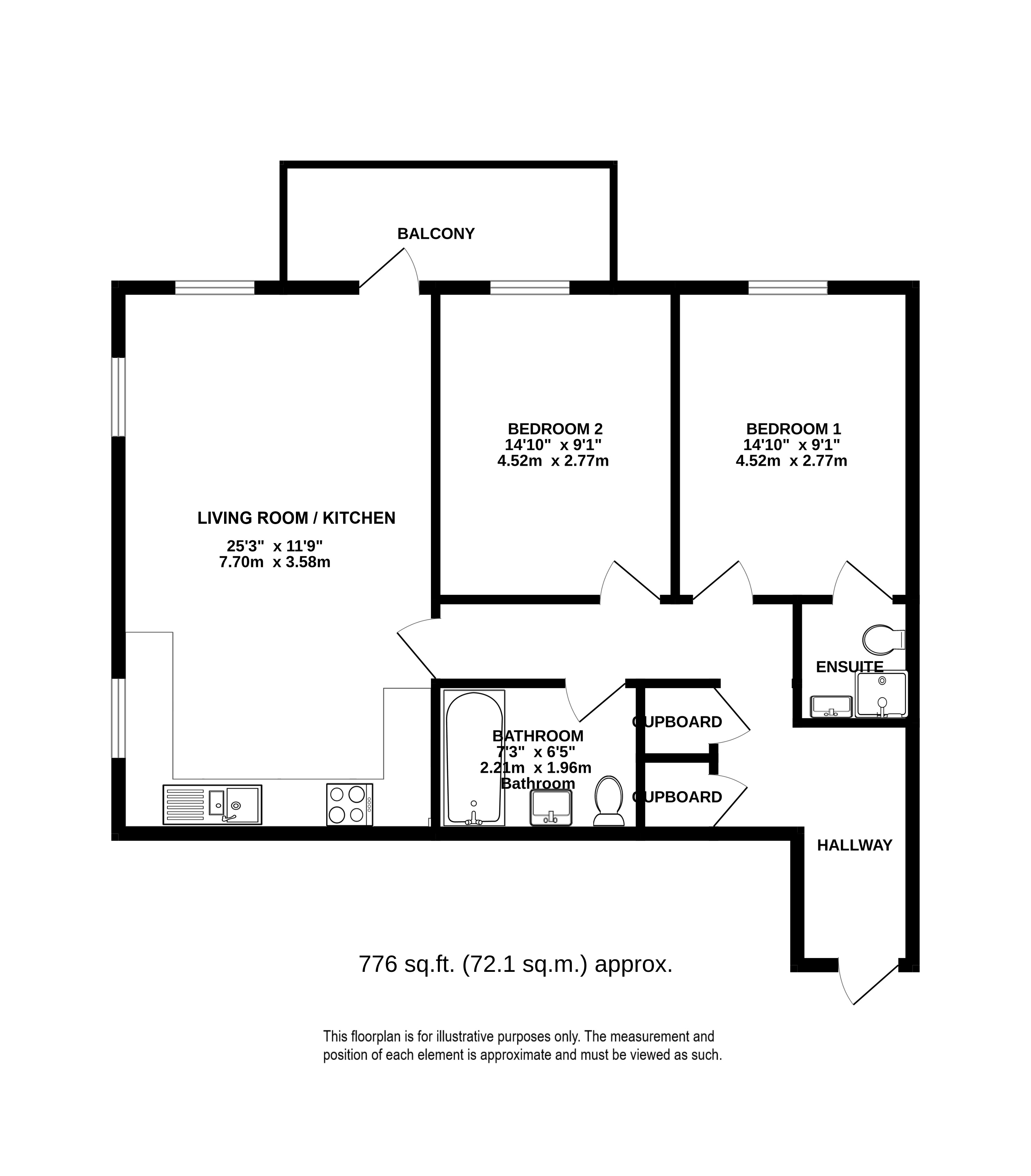 51, Bridge Road East, Welwyn Garden City floorplan