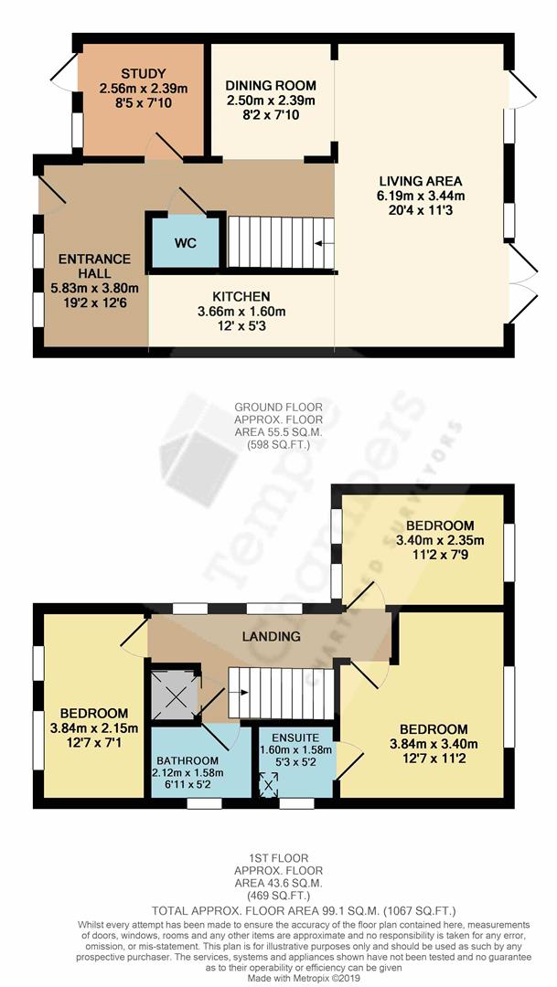 3 Bedrooms  for sale in Honor Street, Newhall, Harlow CM17