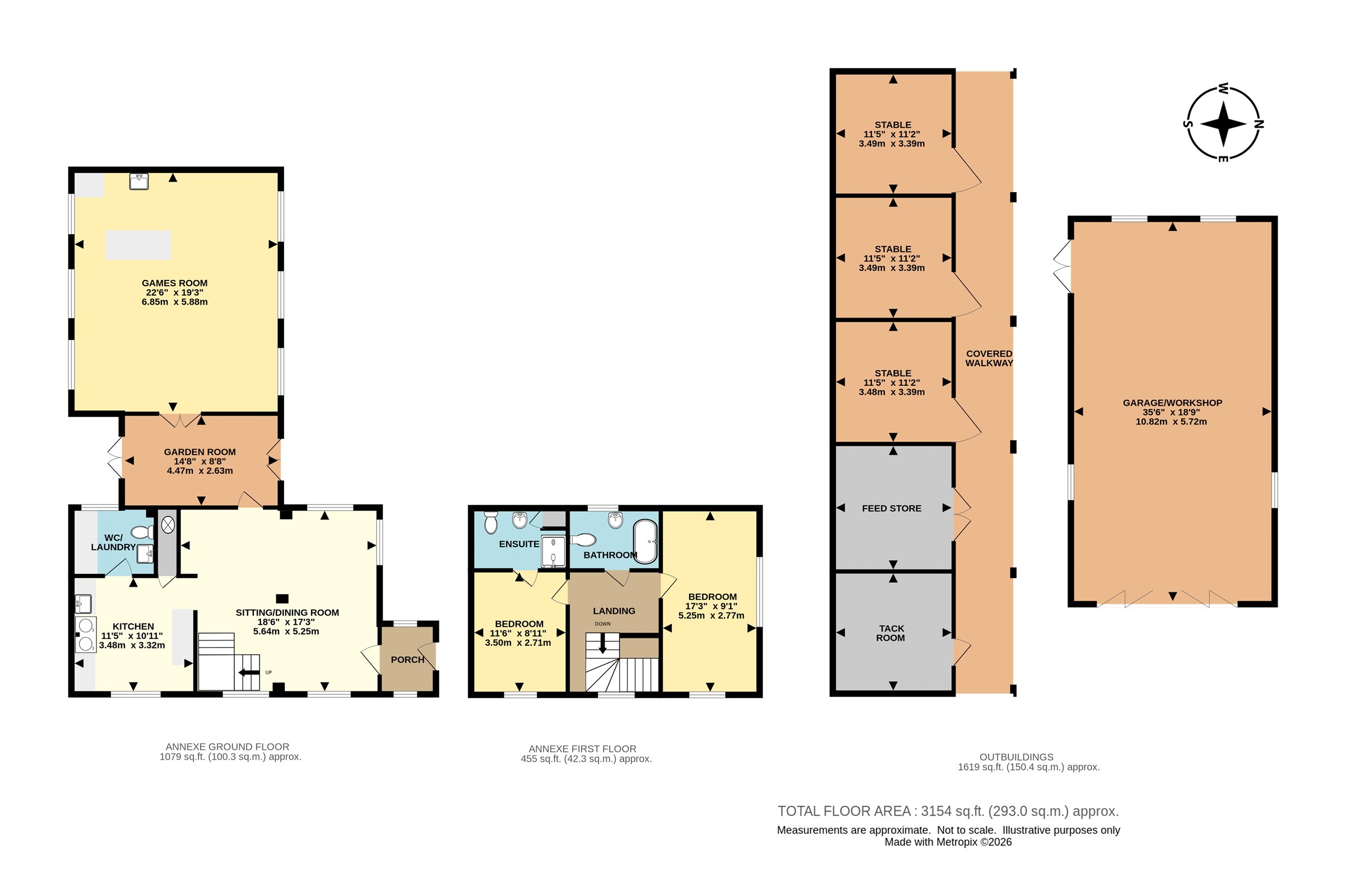 Blackfriars & Blackfriars Cottage,, Friday Street, Horsham floorplan