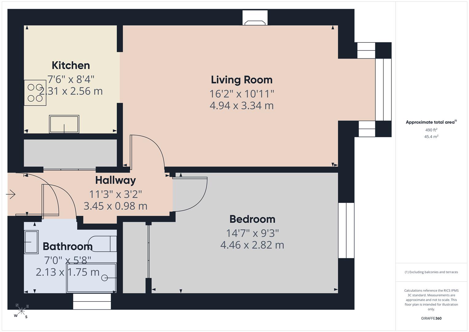 124, Maldon Court, Maldon Road, Colchester floorplan