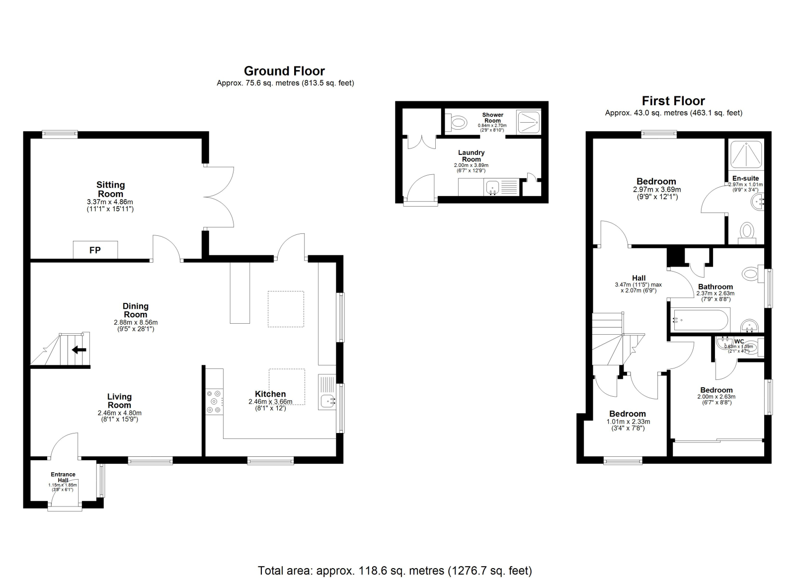 Hagervor House, Polzeath floorplan