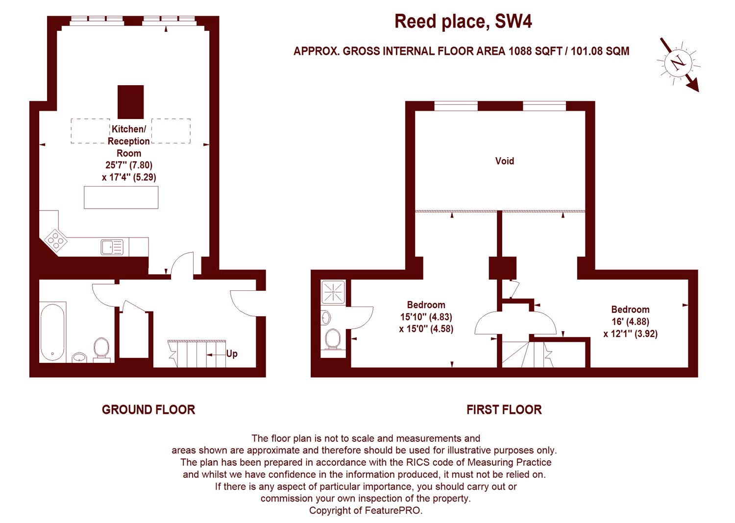 2 Bedrooms Flat for sale in Reed Place, London SW4