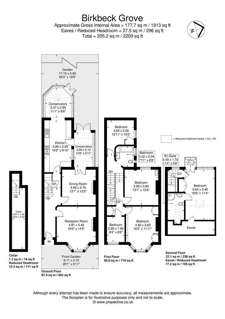 37, Birkbeck Grove, London floorplan