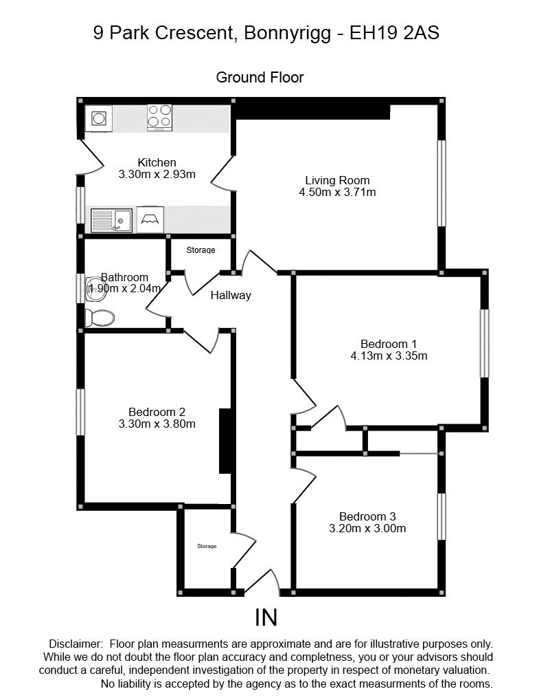 9, Park Crescent, Bonnyrigg floorplan