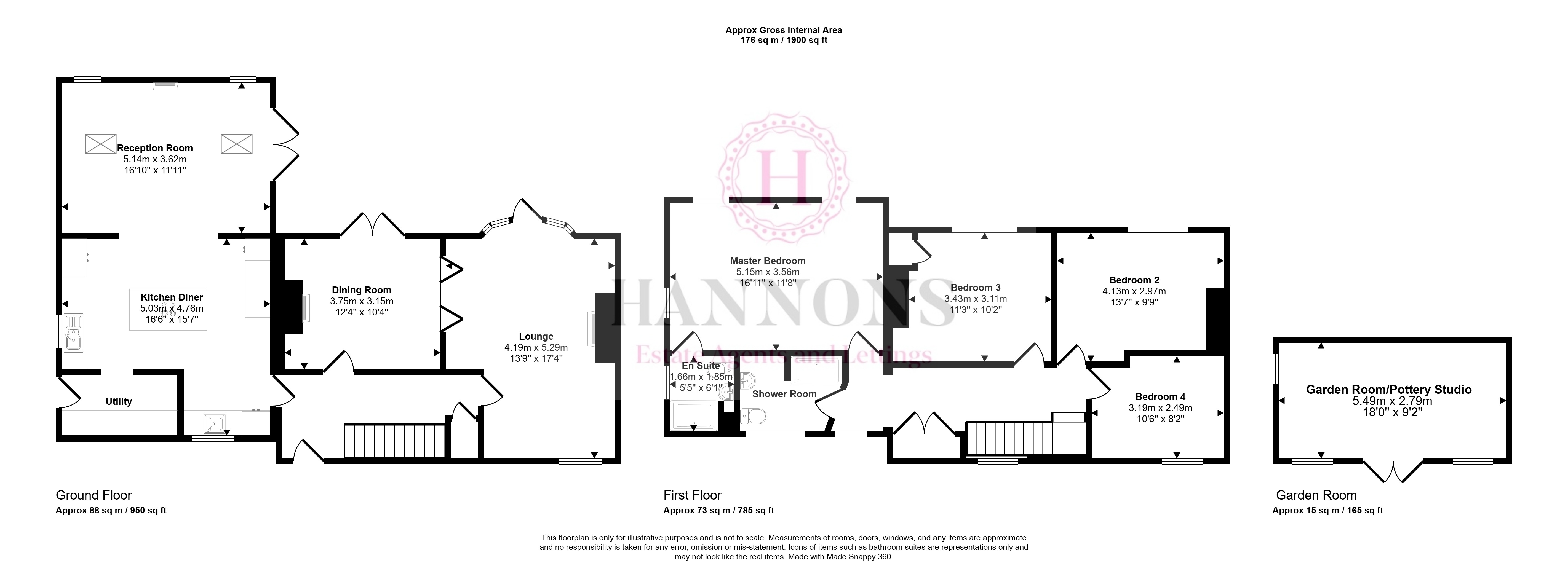 6, Meynell Road, Quorn, North Leicestershire  floorplan