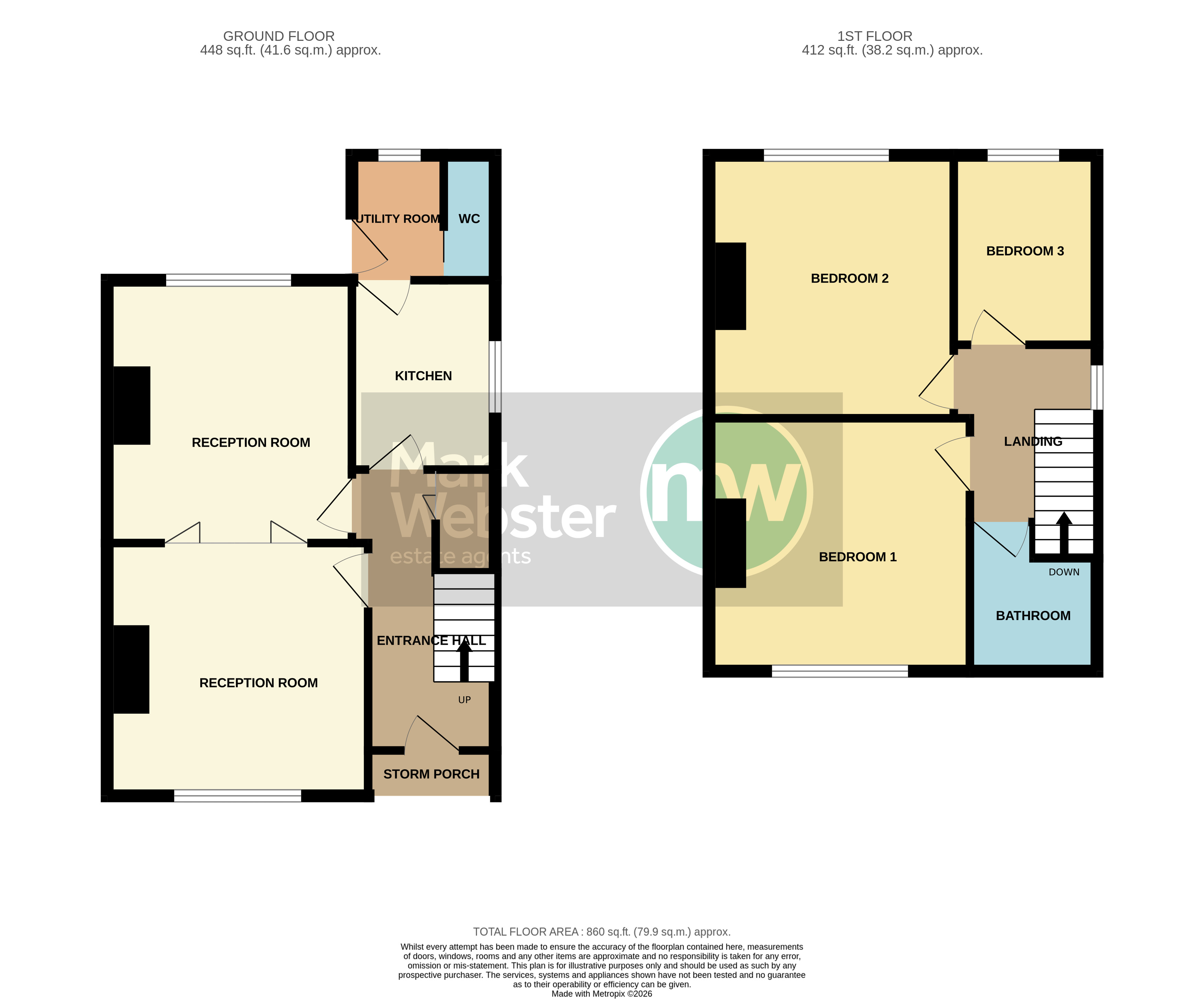 169, Boot Hill, Atherstone floorplan