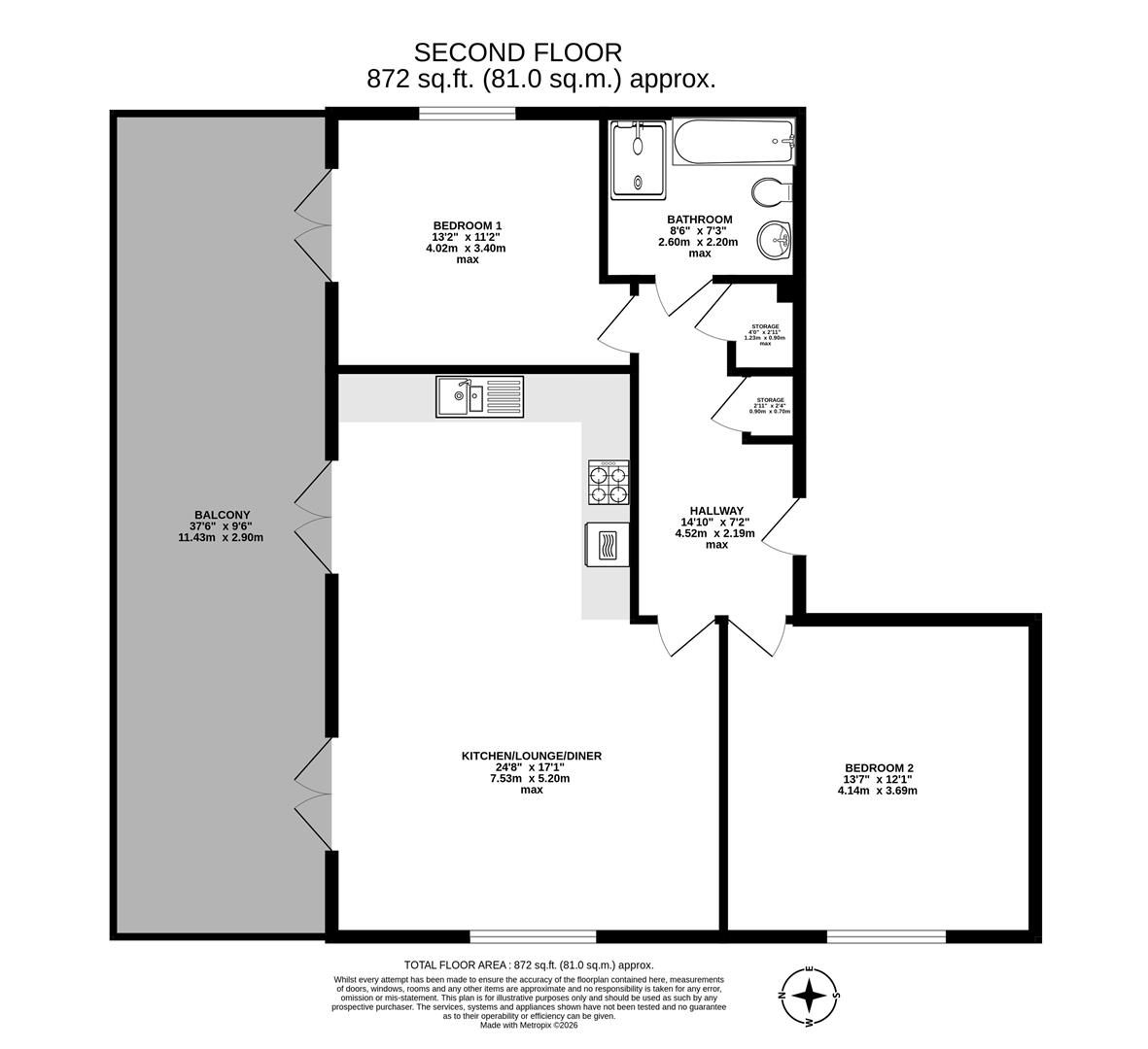 Flat 3, 20, Liscombe Street, Dorchester floorplan
