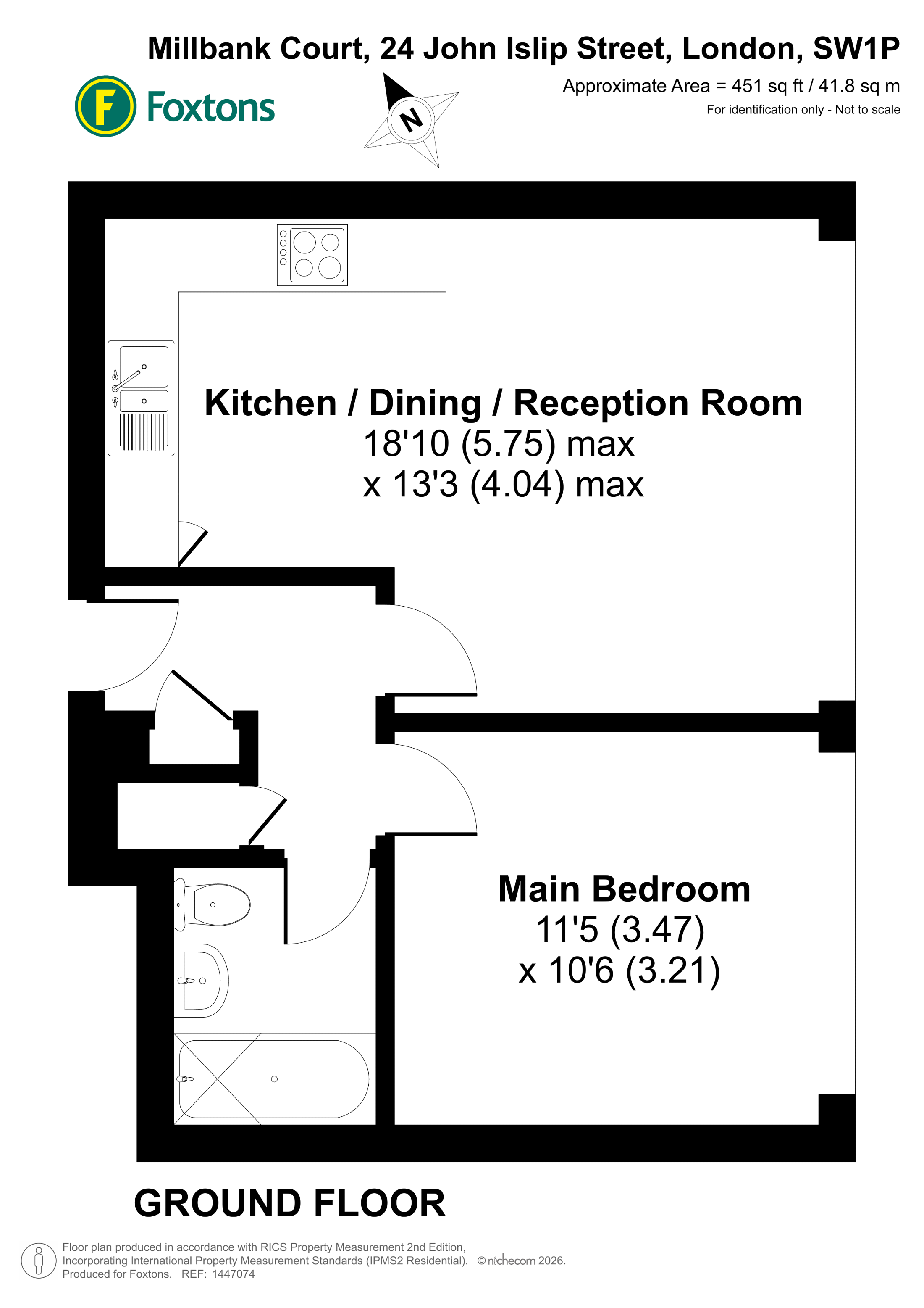 John Islip Street, Westminster floorplan