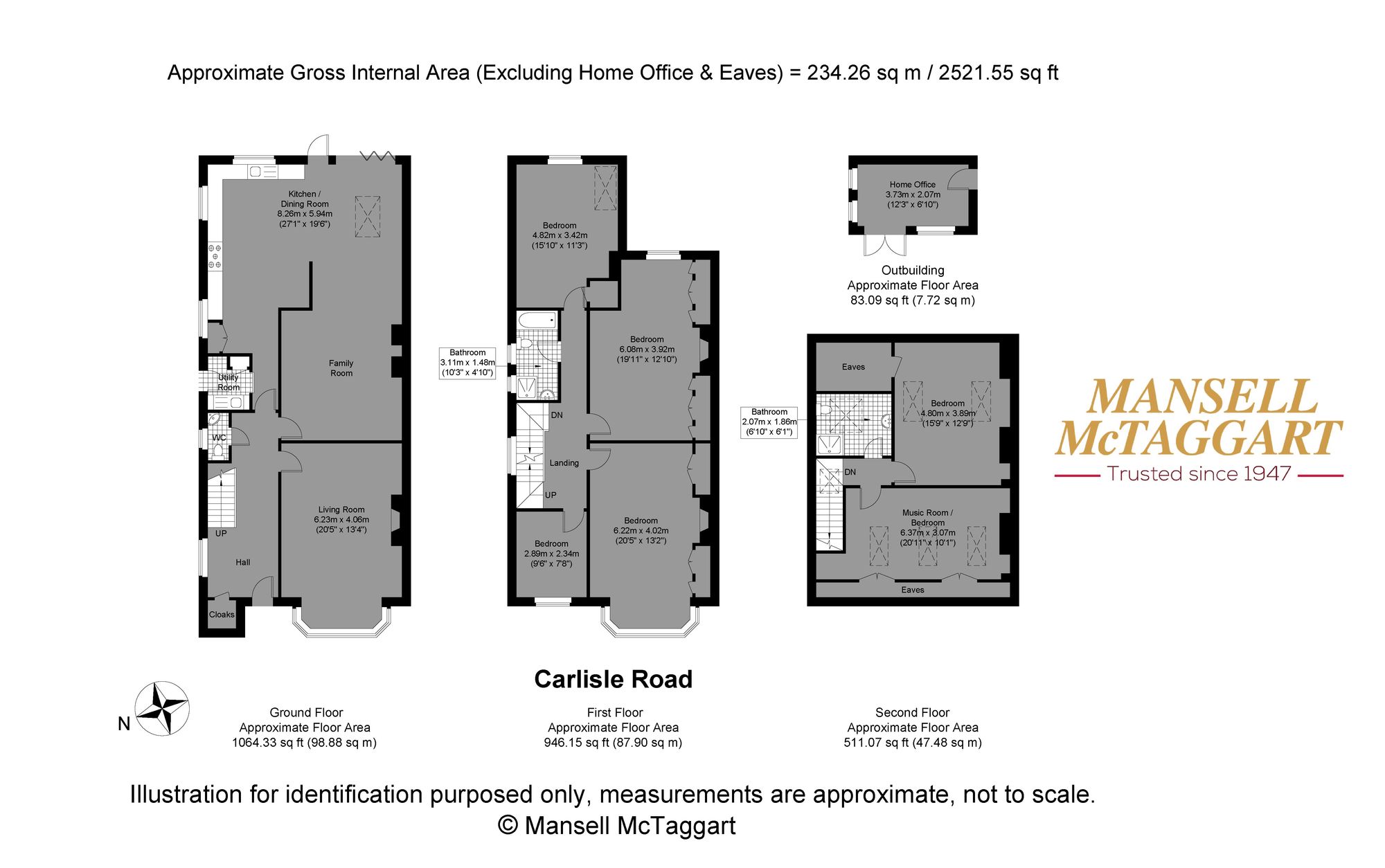 77b Carlisle Road, Hove floorplan