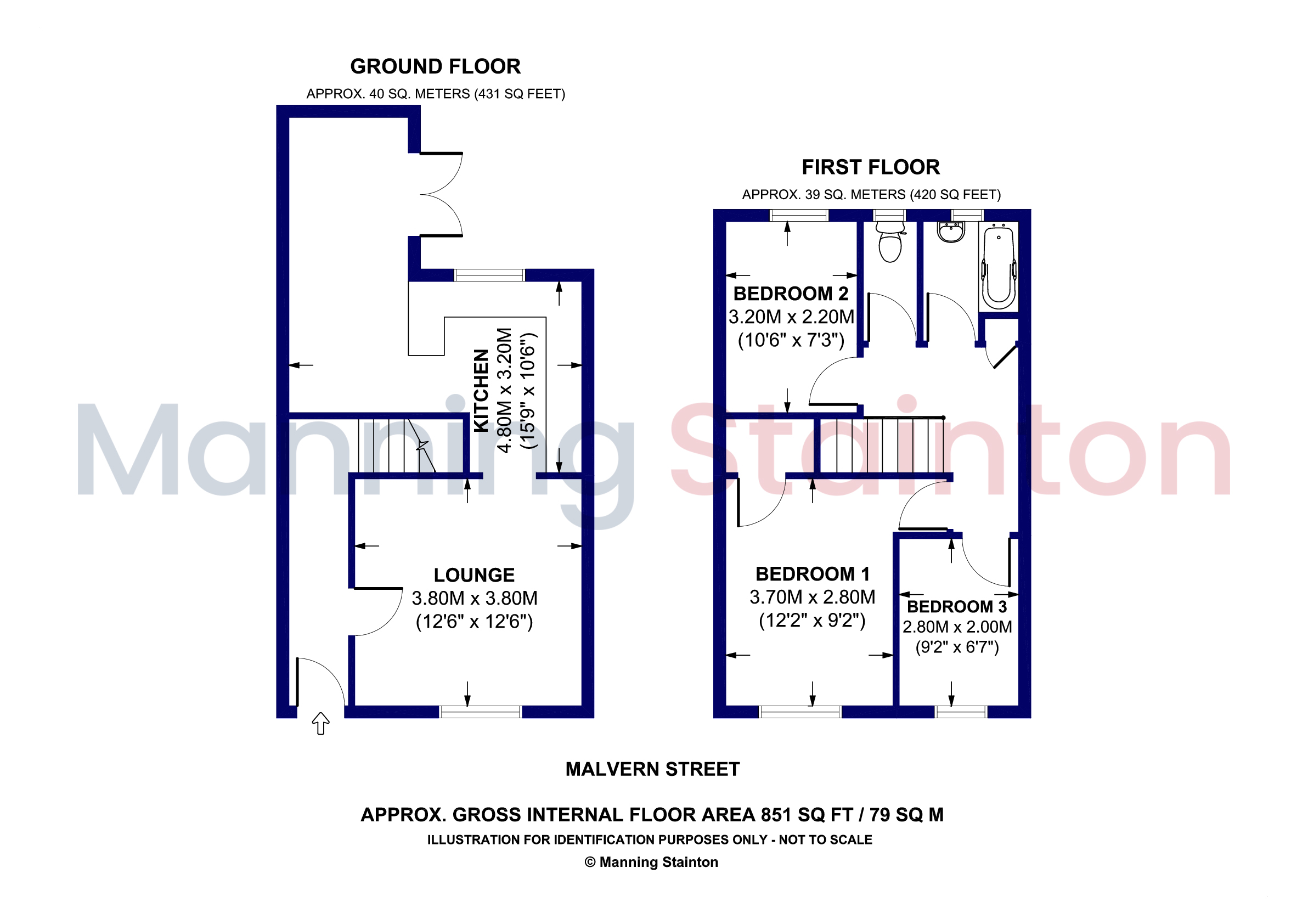 9, Malvern Street, West Yorkshire floorplan