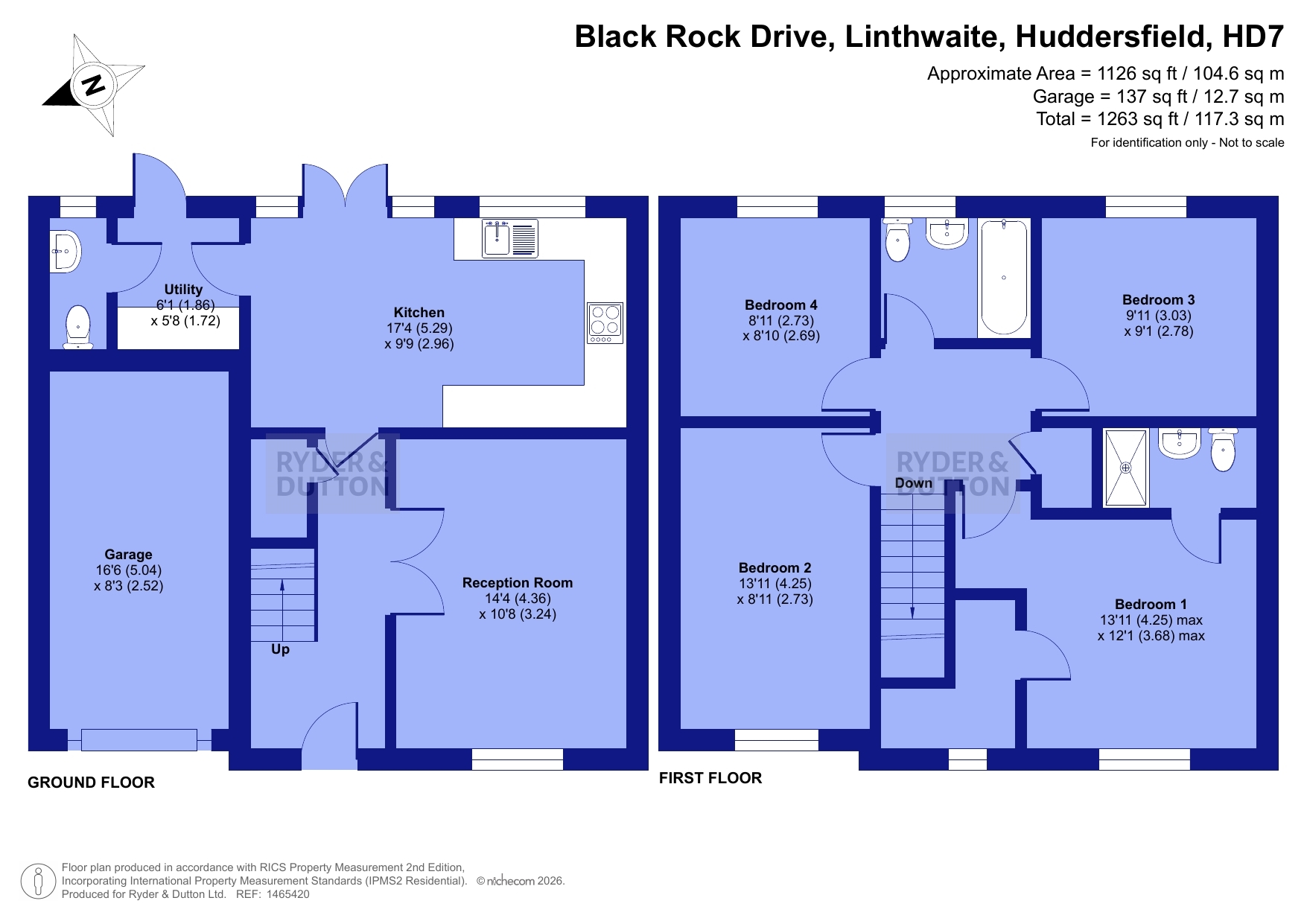 47, Black Rock Drive, Huddersfield floorplan