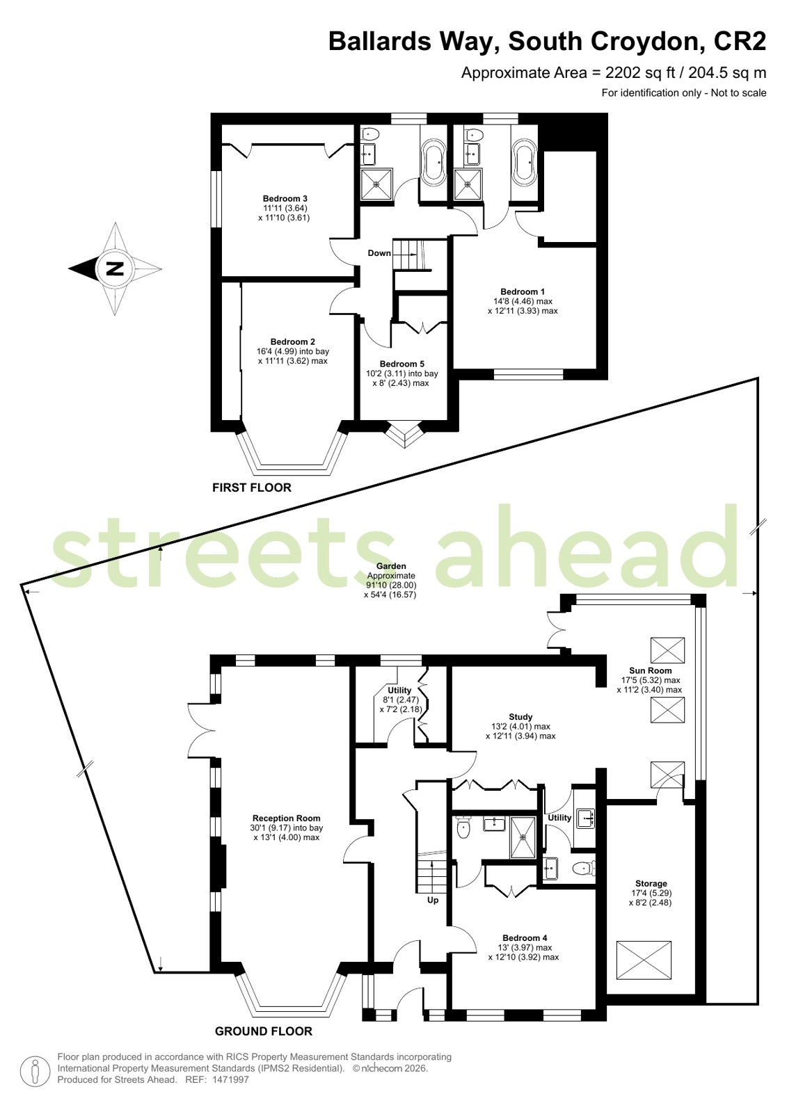 77, Ballards Way, South Croydon floorplan