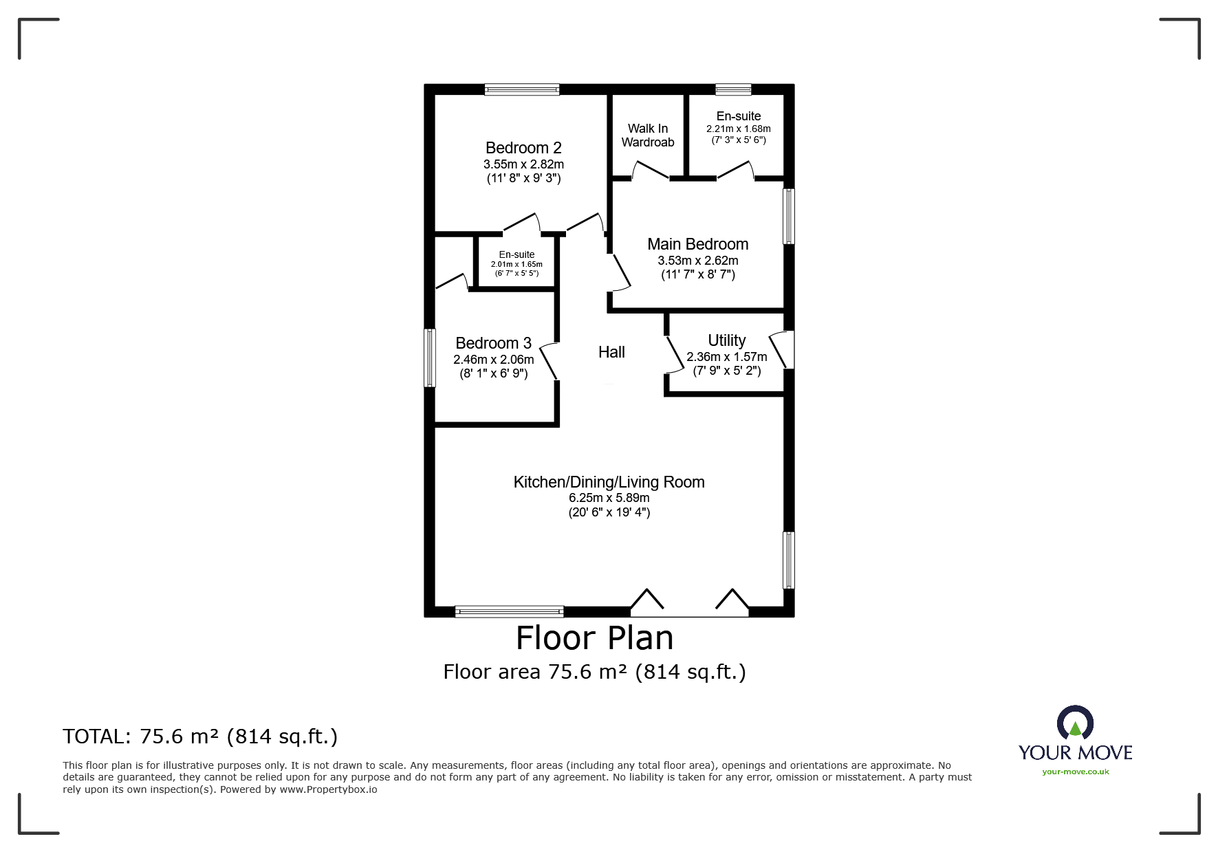 Rambles,, Colliery Lane, Swadlincote floorplan