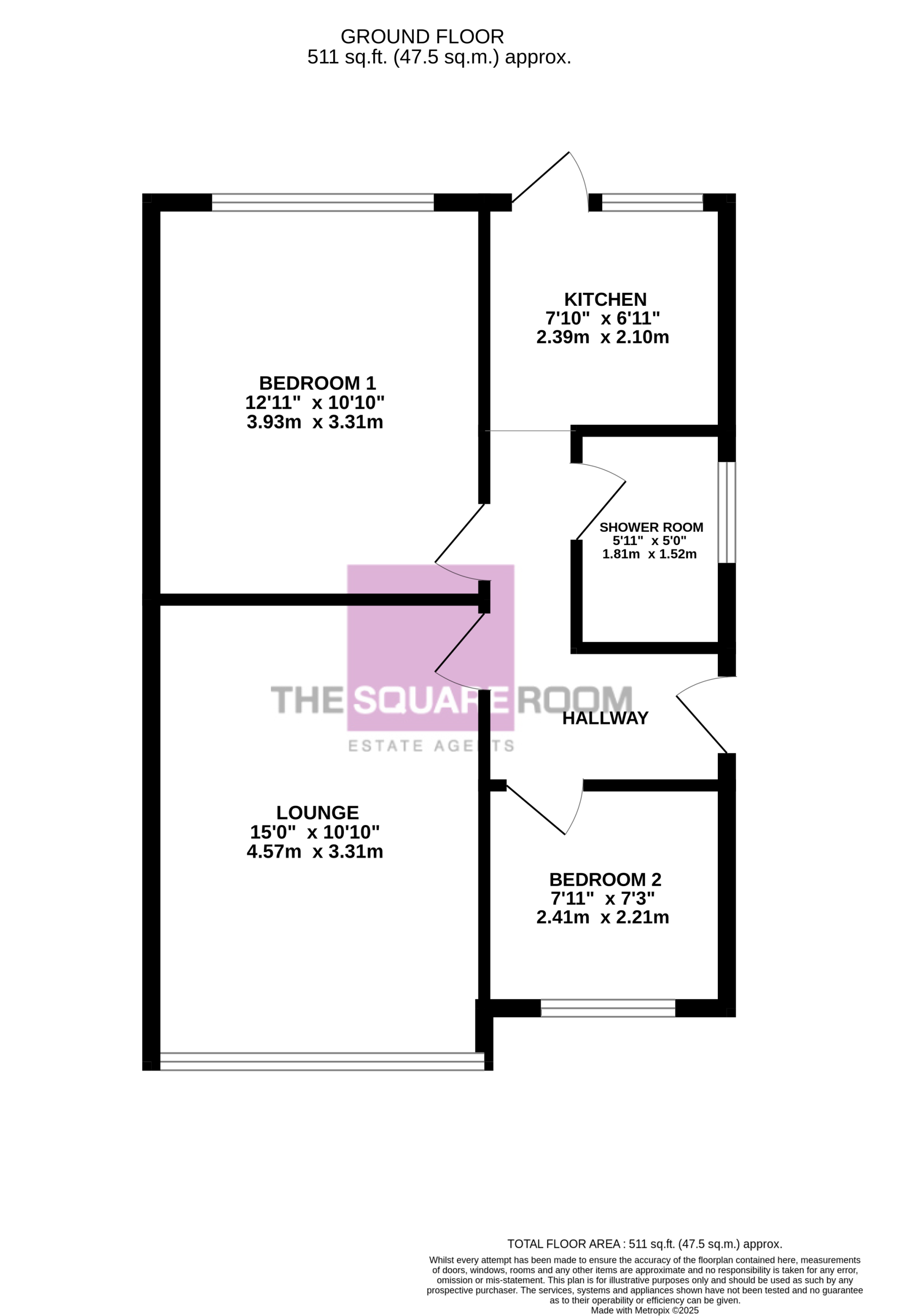 43, Lockerbie Avenue, Cleveleys floorplan