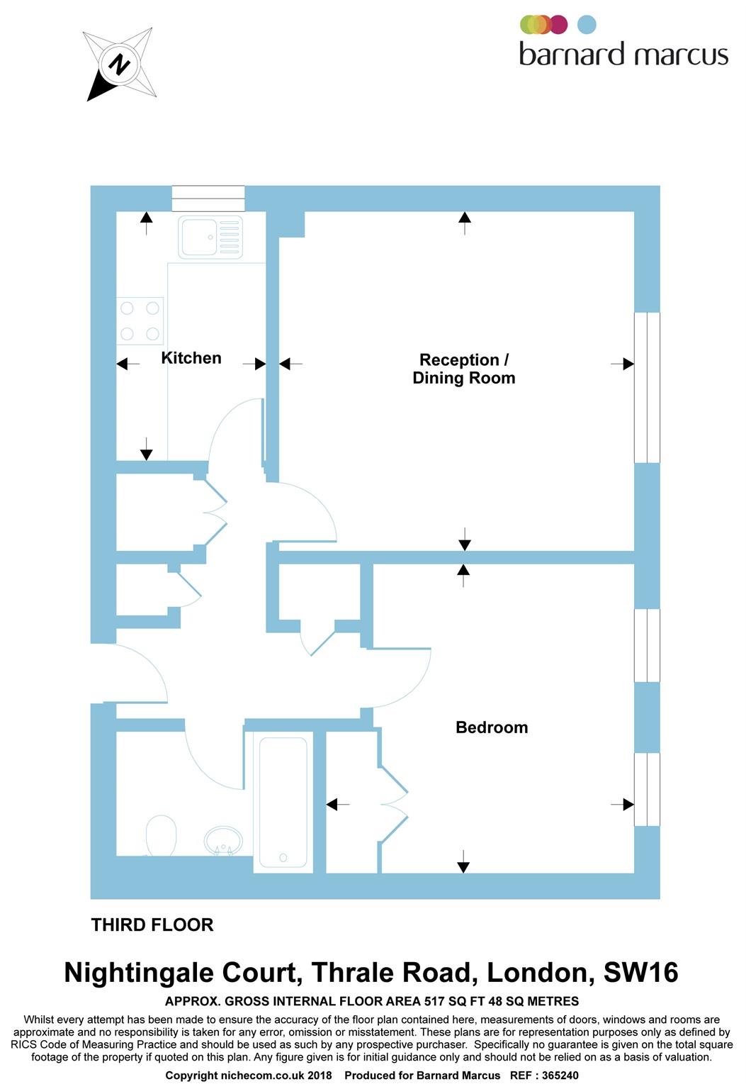 1 Bedrooms Flat to rent in Thrale Road, London SW16