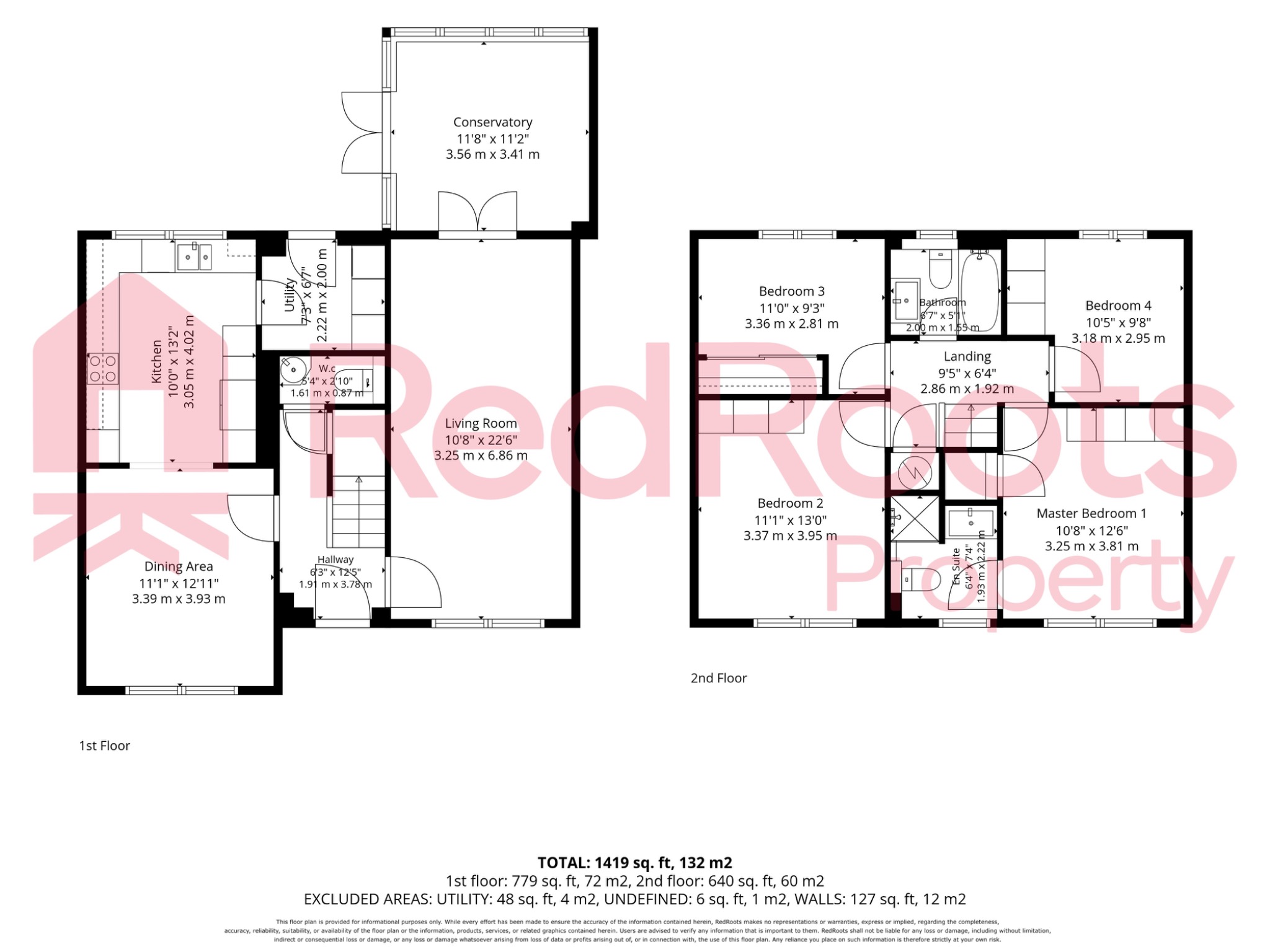 14 Wainscot Place, Skellow, South Yorkshire floorplan