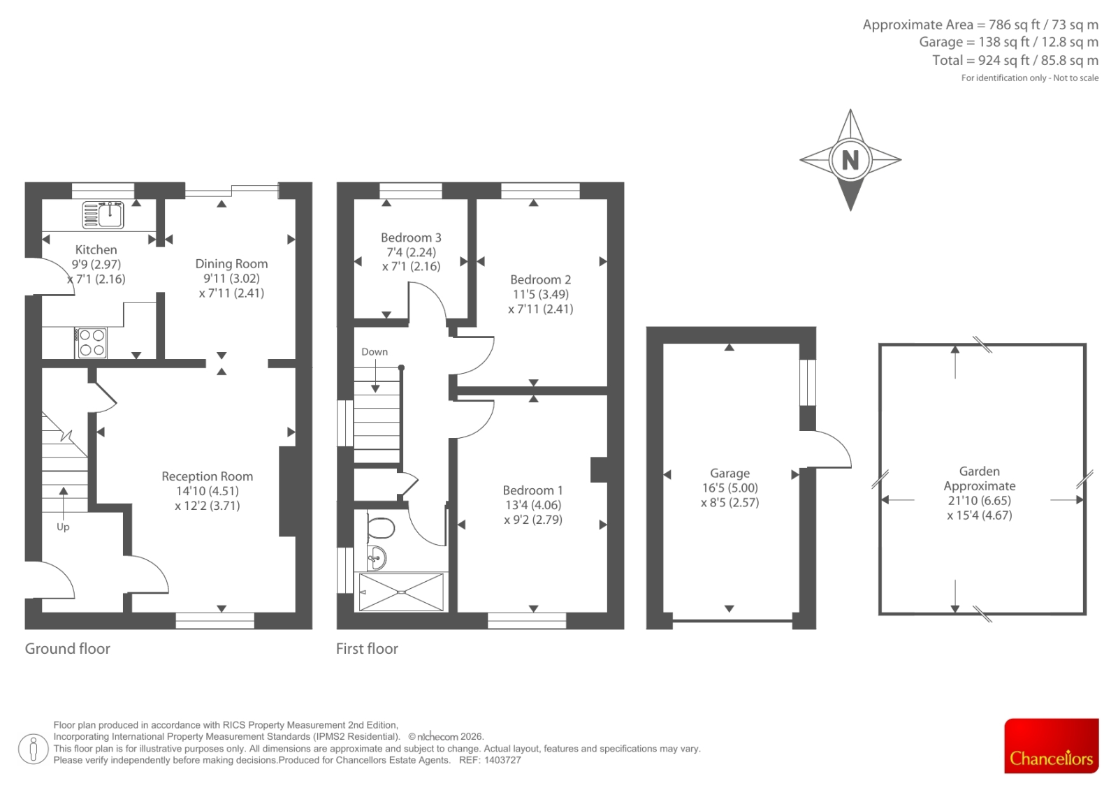 56, Rothwells Close, Wallingford floorplan