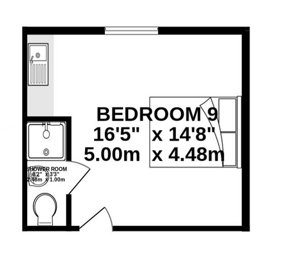 Room 9, 17 Barlow Buildings, 45 Bromyard Terrace, Worcester floorplan
