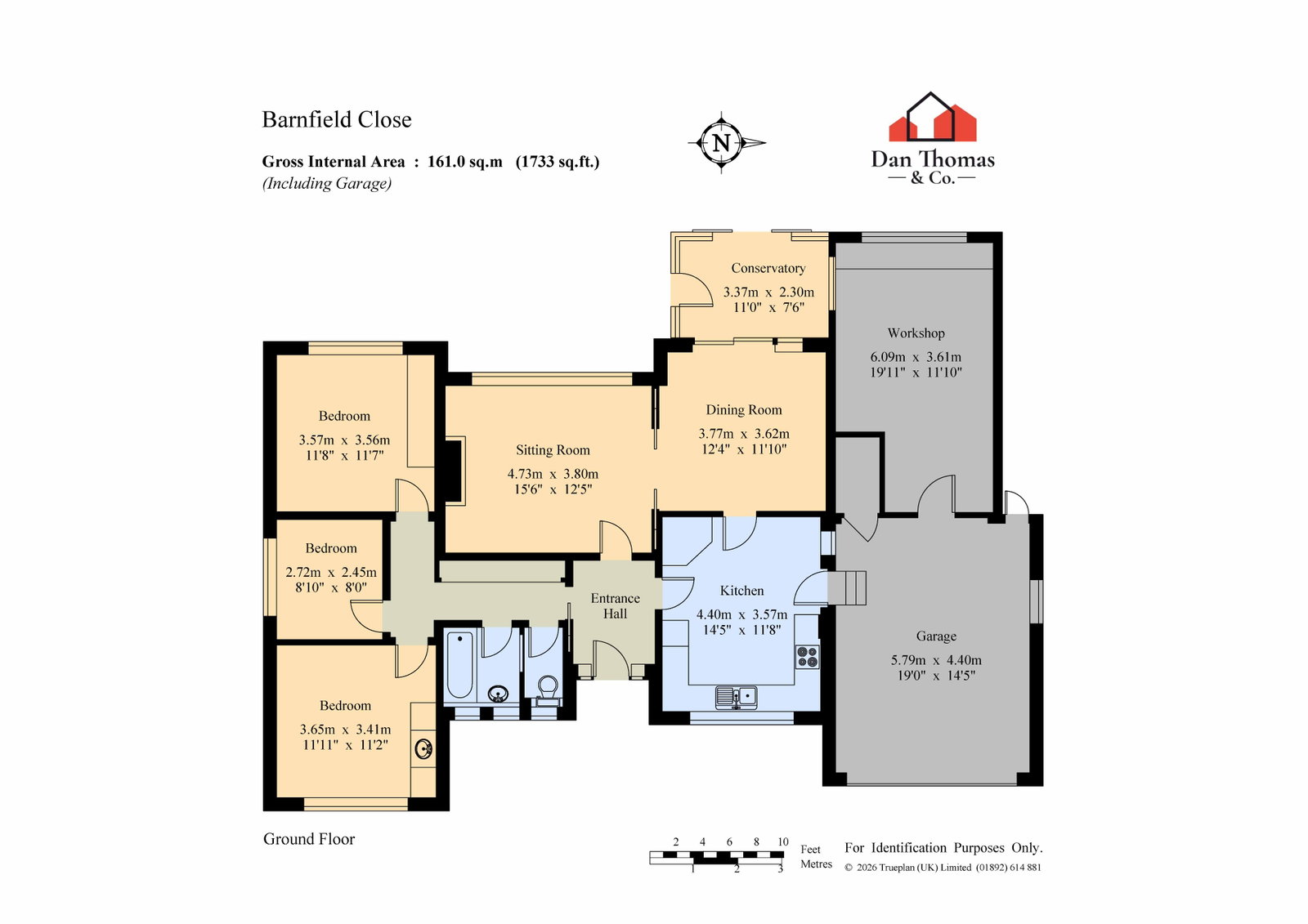 9, Barnfield Close, Longfield floorplan