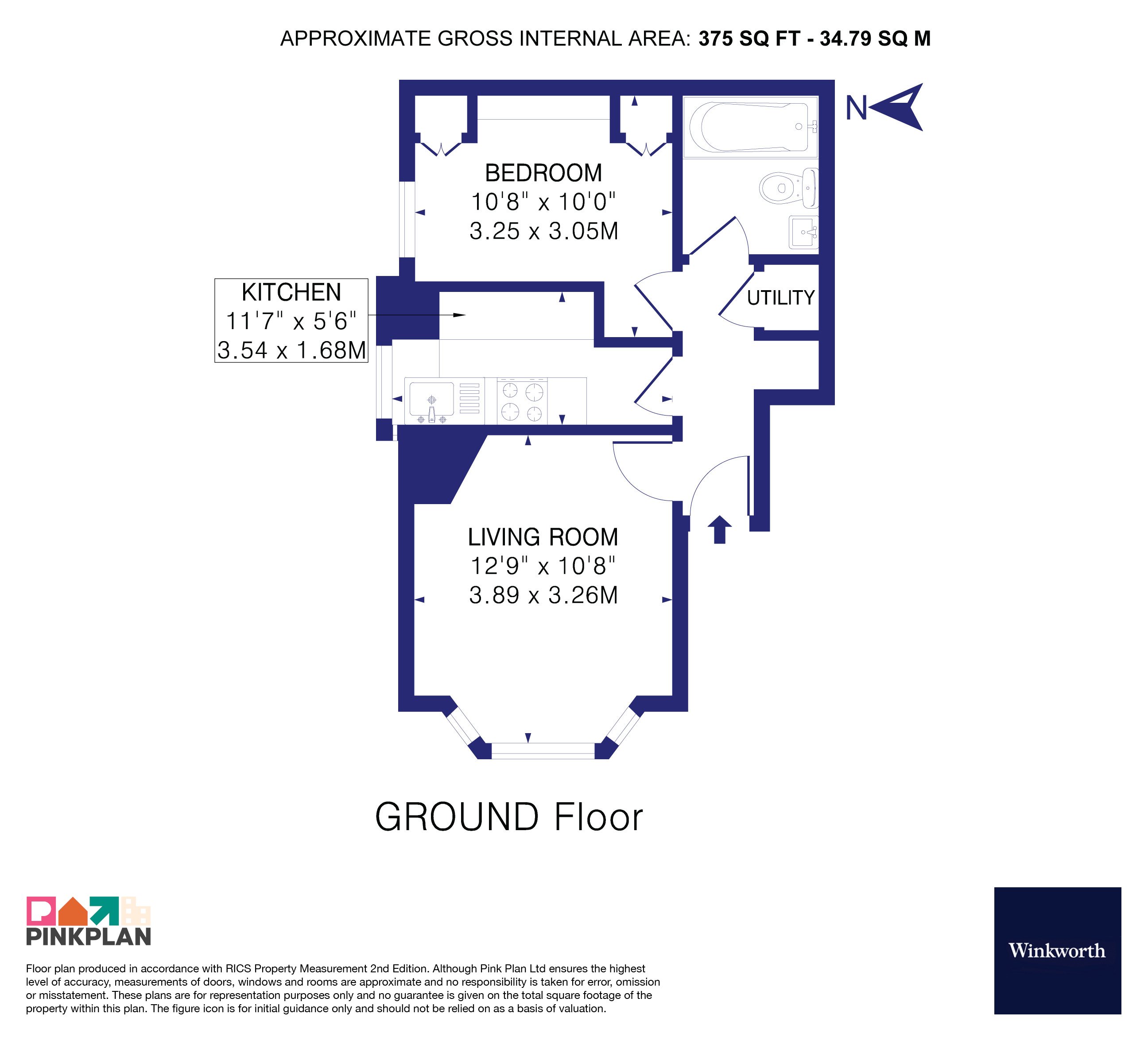 Flat B, 48, Danvers Road, London floorplan