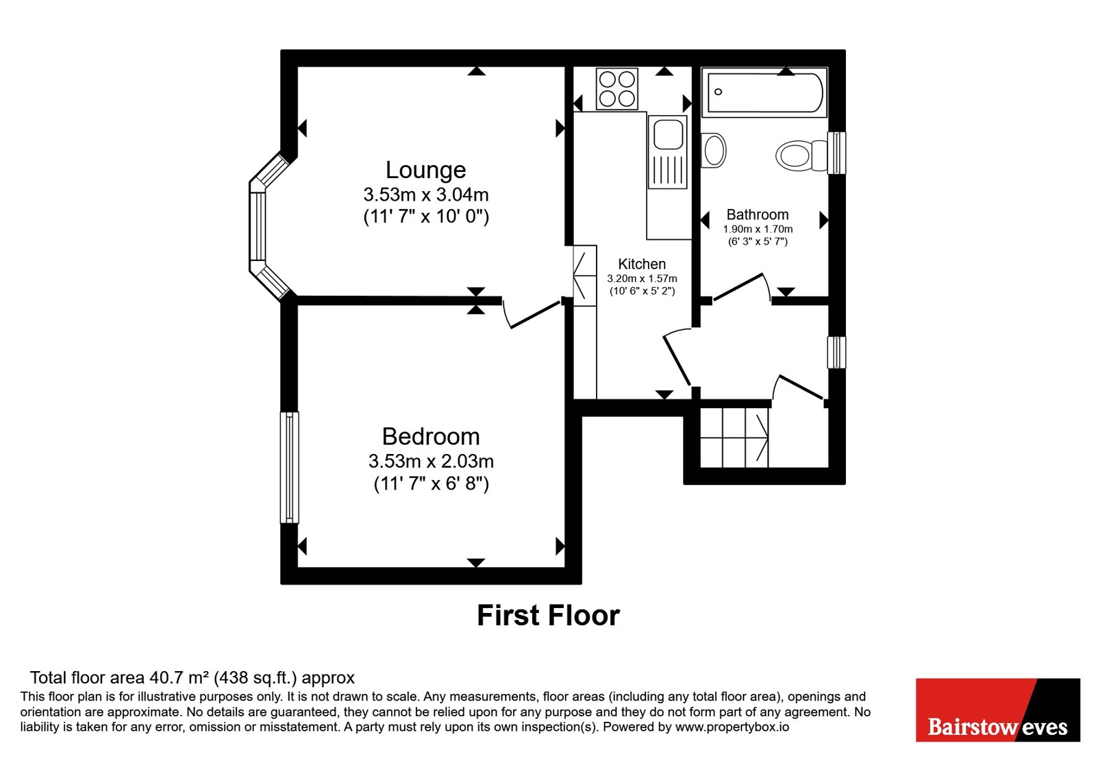 Flat B, 21, Monson Street, Lincolnshire floorplan
