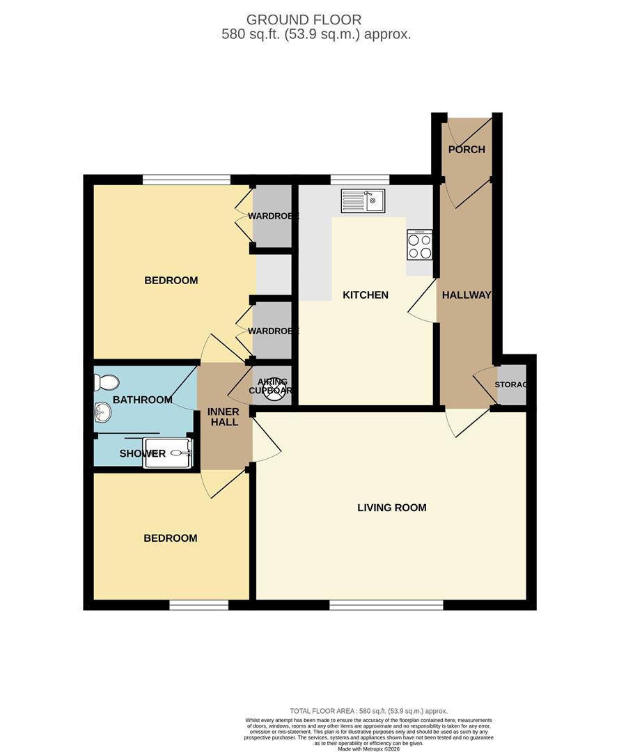 20, Miners Court, Perranporth floorplan