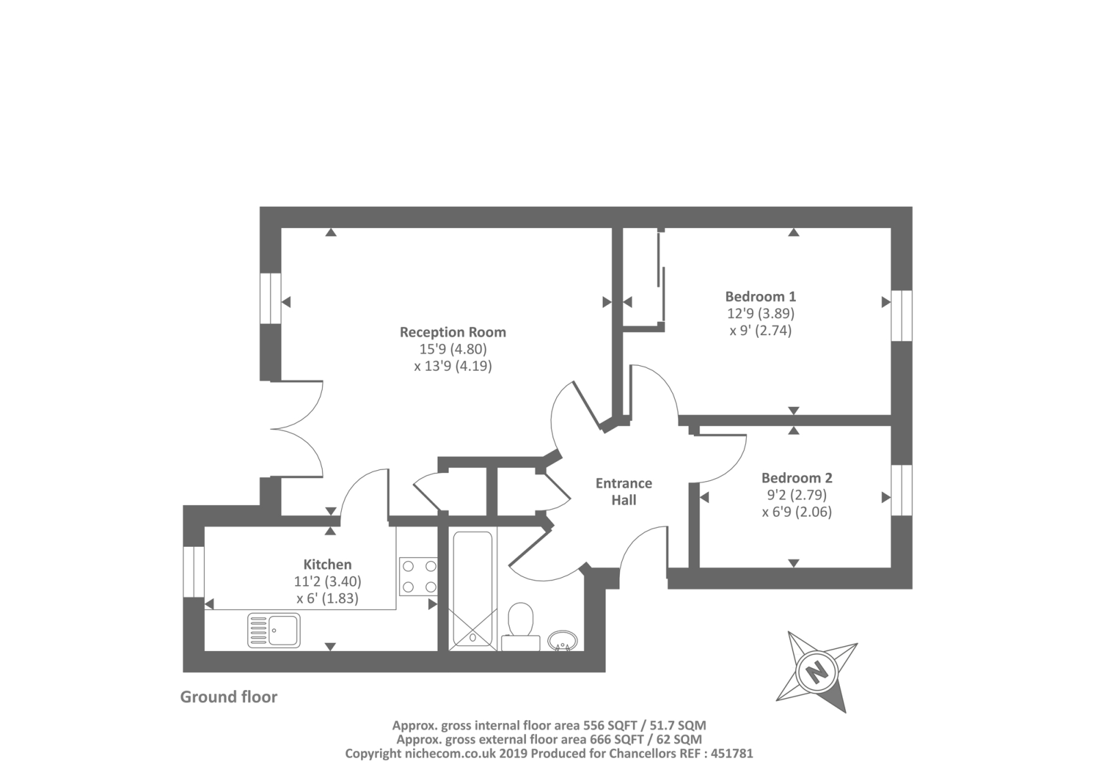 Bure Park, Bicester, Oxfordshire OX26, 2 bedroom flat for sale