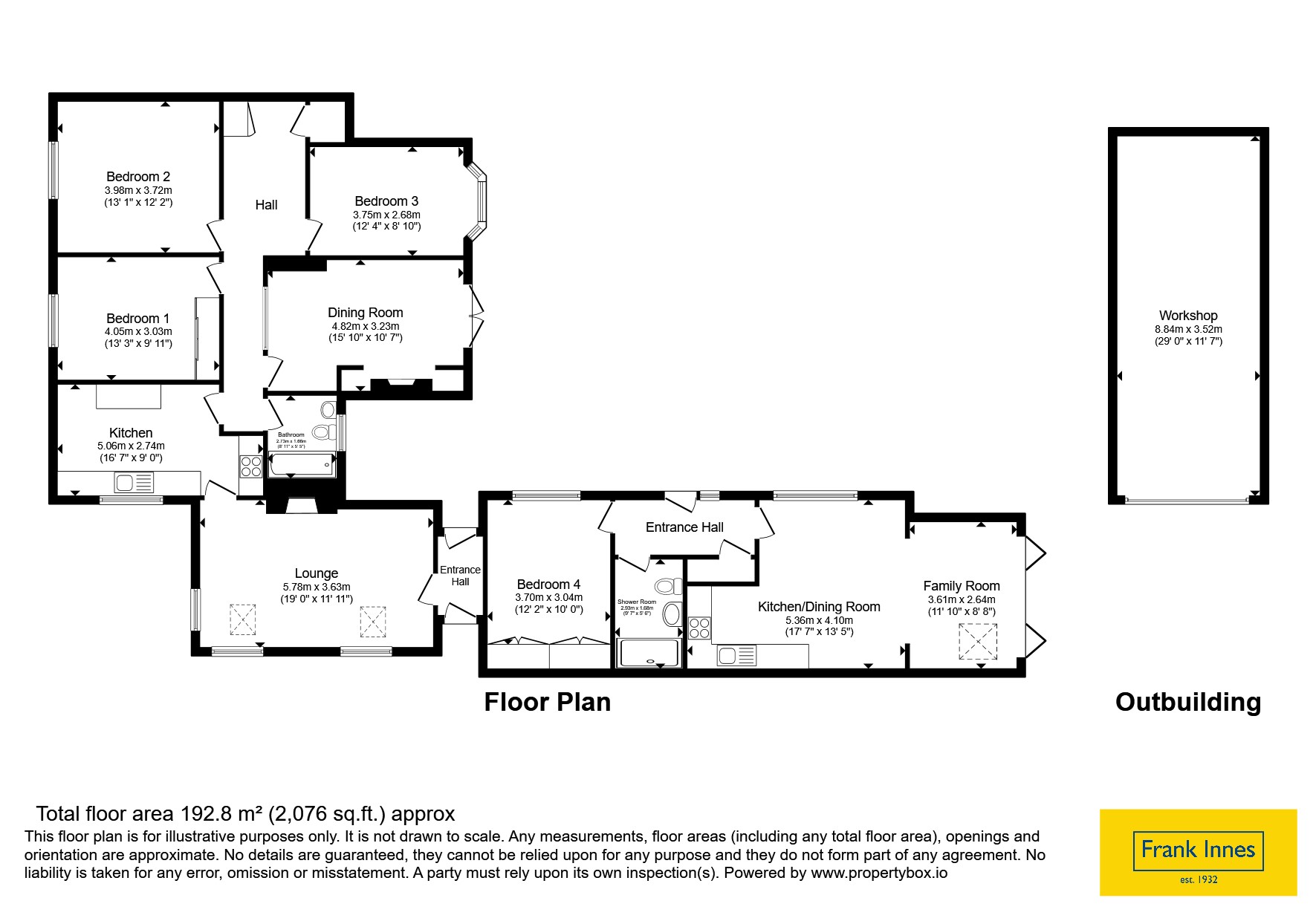 98, Woodville Road, Swadlincote floorplan