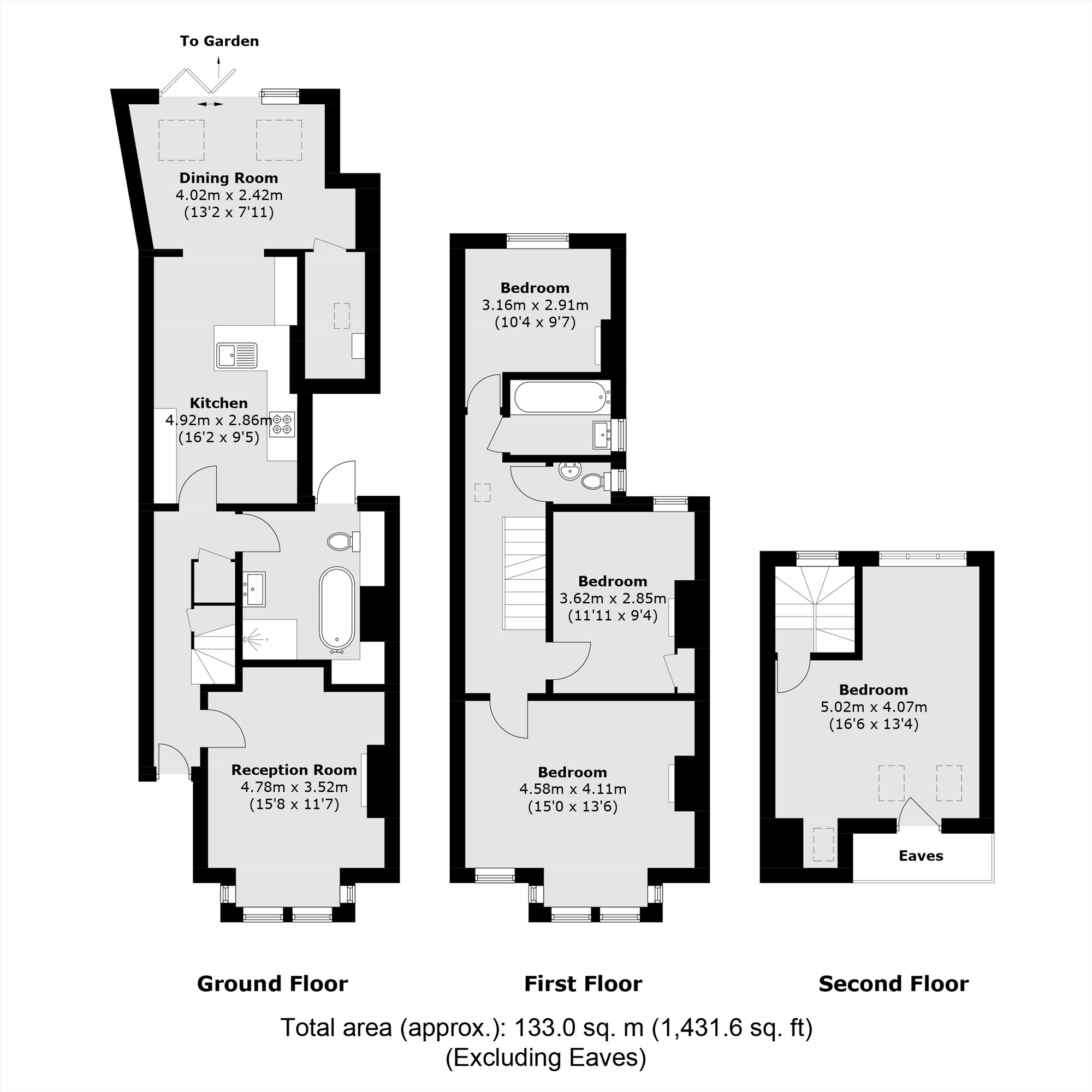 98, Ravensbourne Road, London floorplan