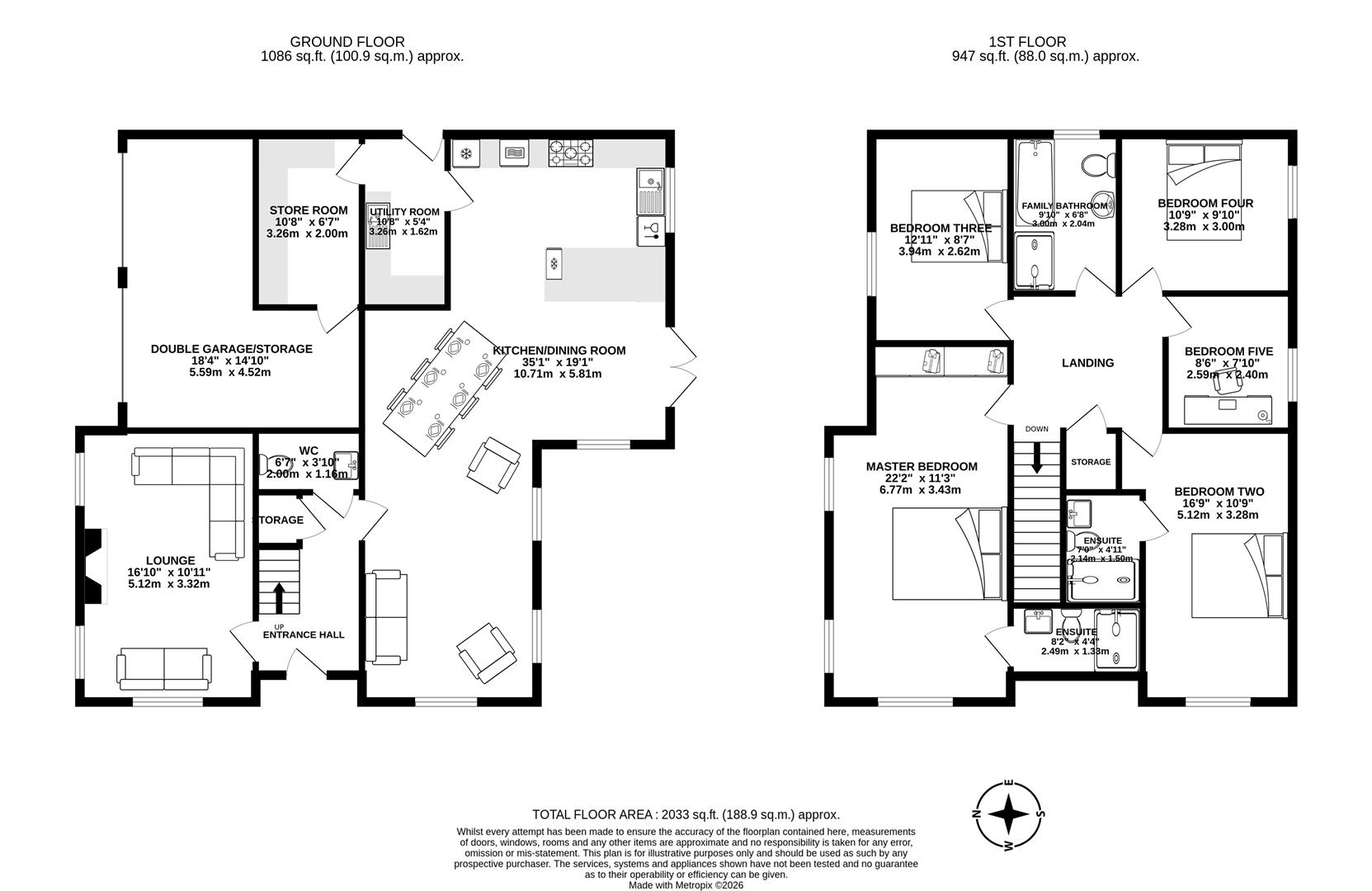 30, Greenfield Lane, Preston floorplan