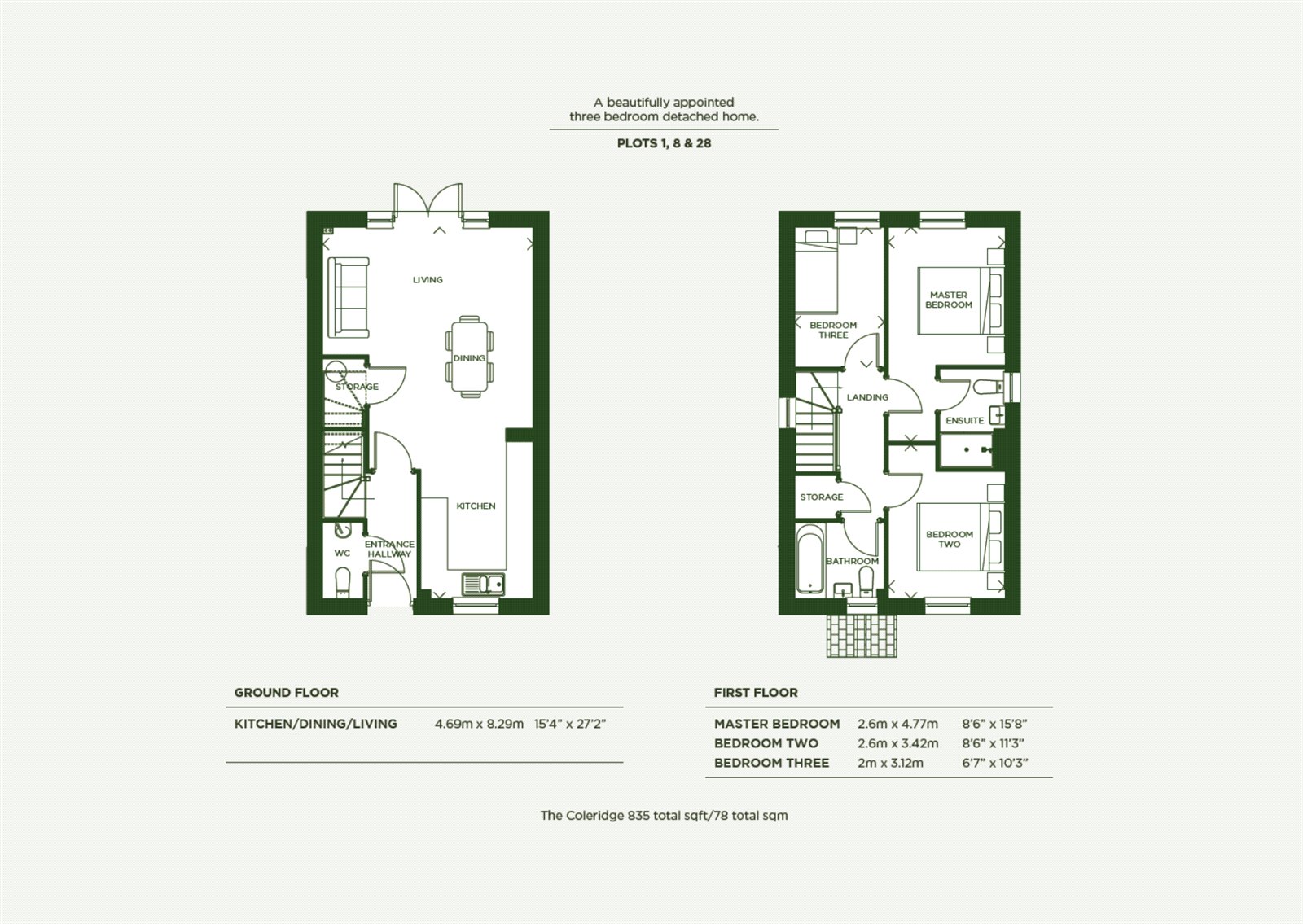 Plot 1, The Coleridge,, Neroche Meadows, Ilminster floorplan