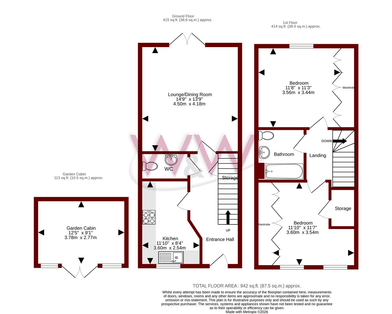 61, Avon Road, Southampton floorplan