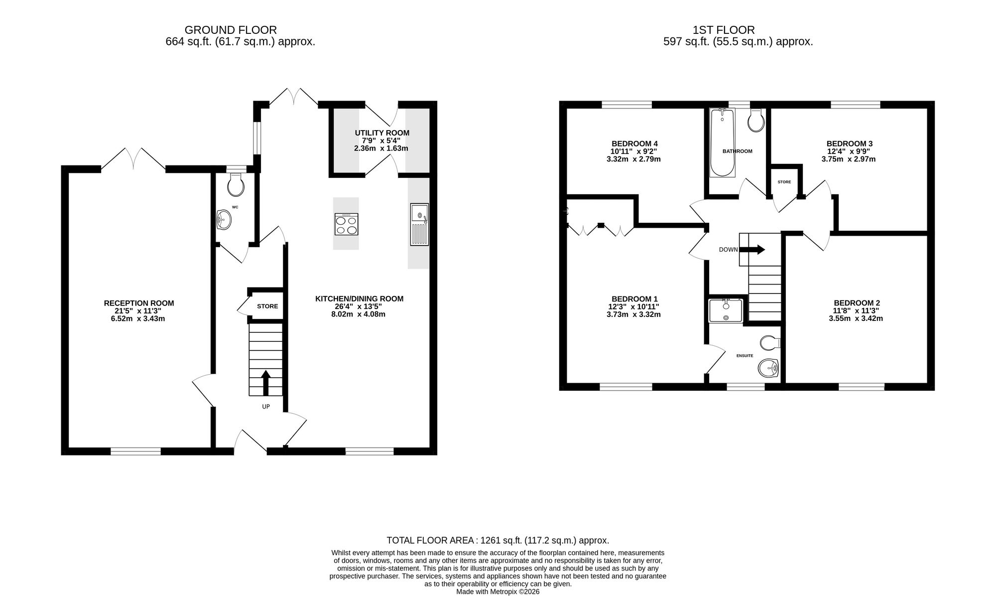 7 Heathland Way, Neath floorplan
