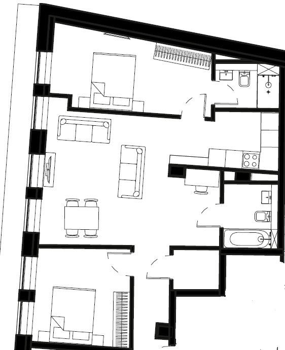 36 Fountain Court, 5, Steelhouse Lane, Birmingham floorplan